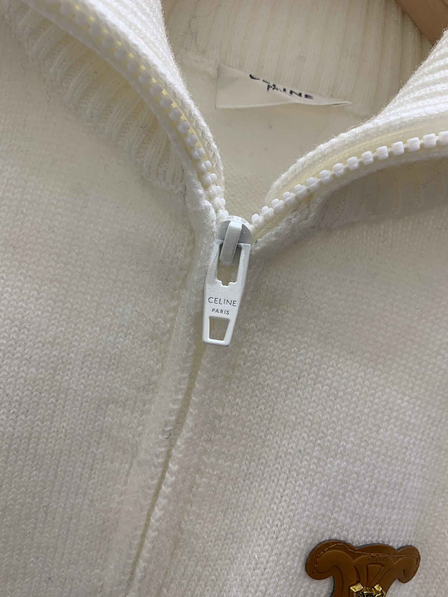 New knitted half zip pullover