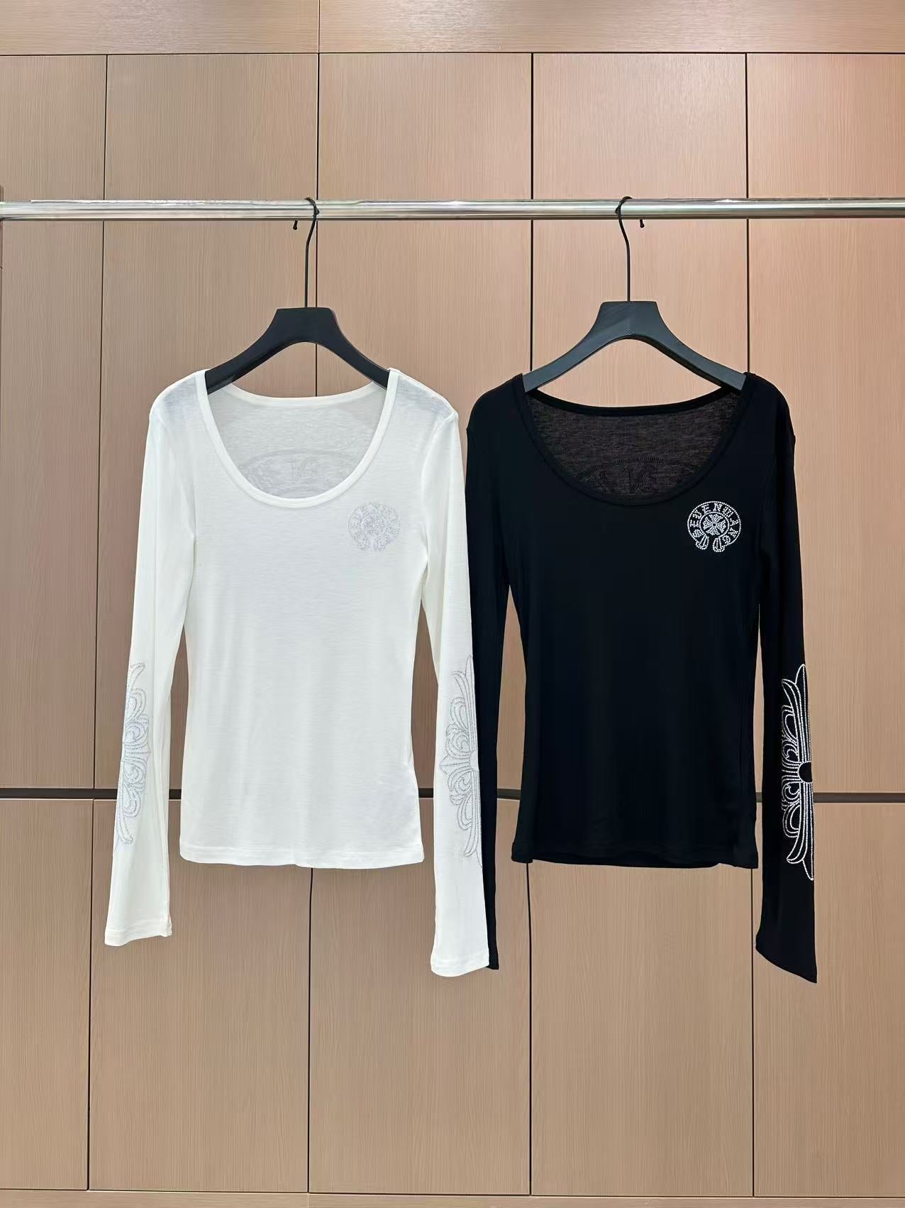 2025 New Tencel Wool Rhinestone Base Shirt