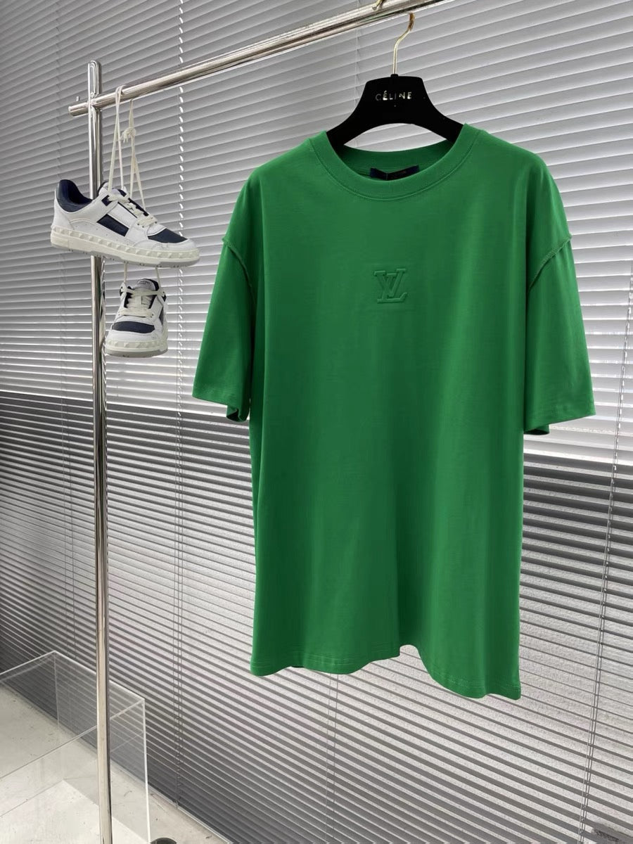 Embossed Cotton T-Shirt