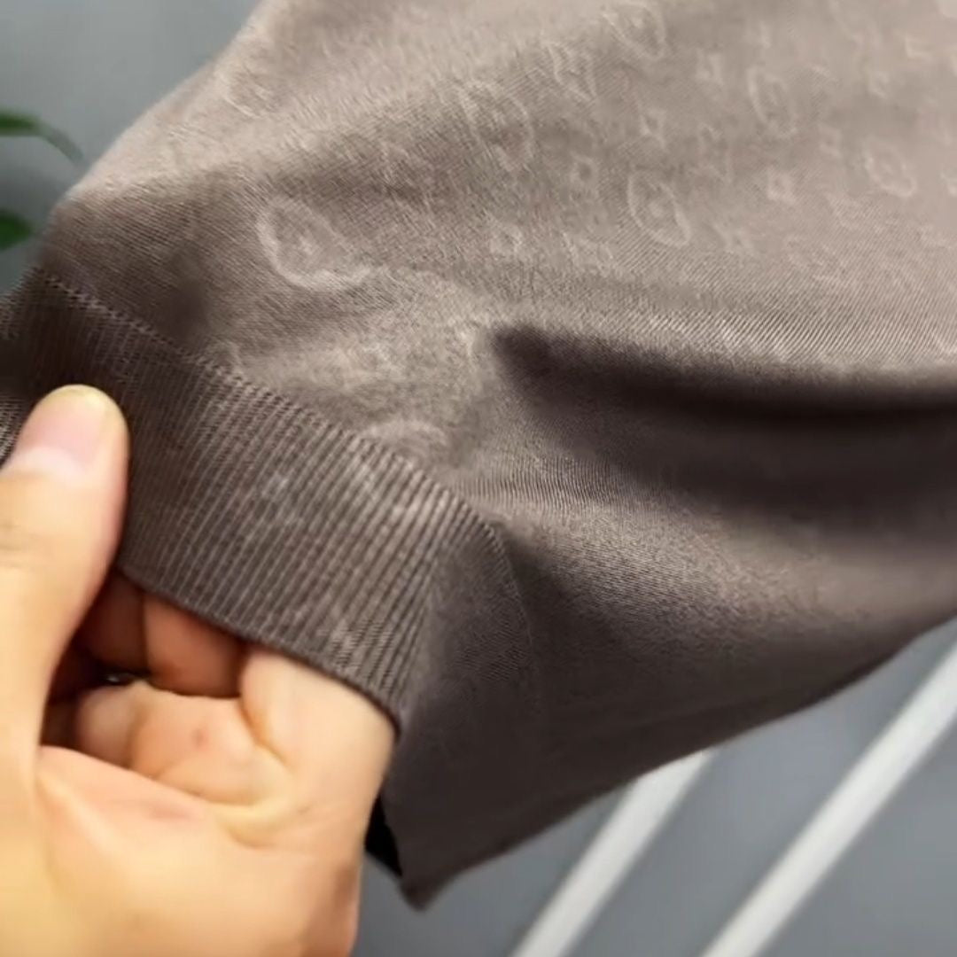 Embossed Cotton T-Shirt