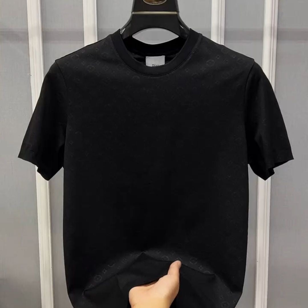 Embossed Cotton T-Shirt