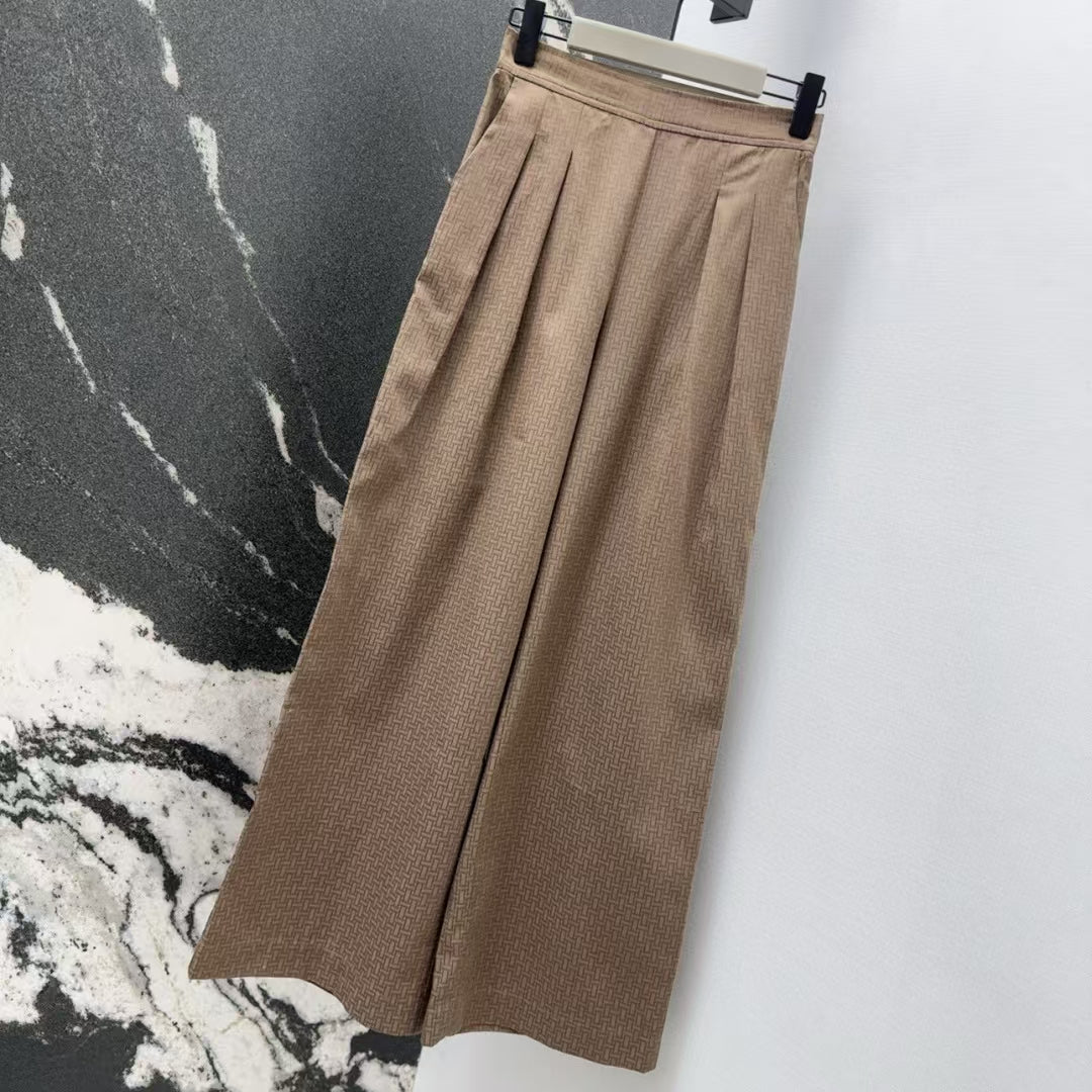 Early Spring New Arrival Dark Jacquard Straight Pants