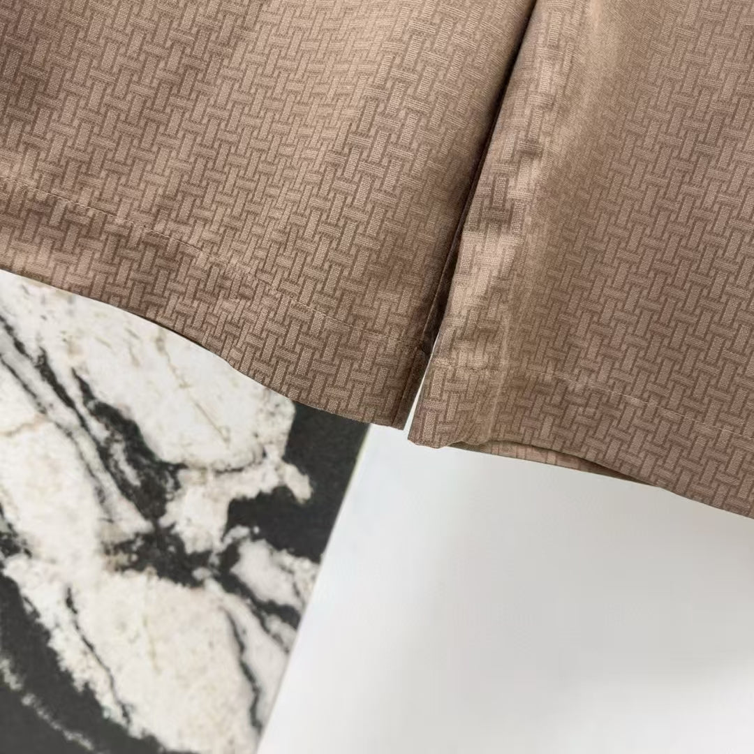 Early Spring New Arrival Dark Jacquard Straight Pants