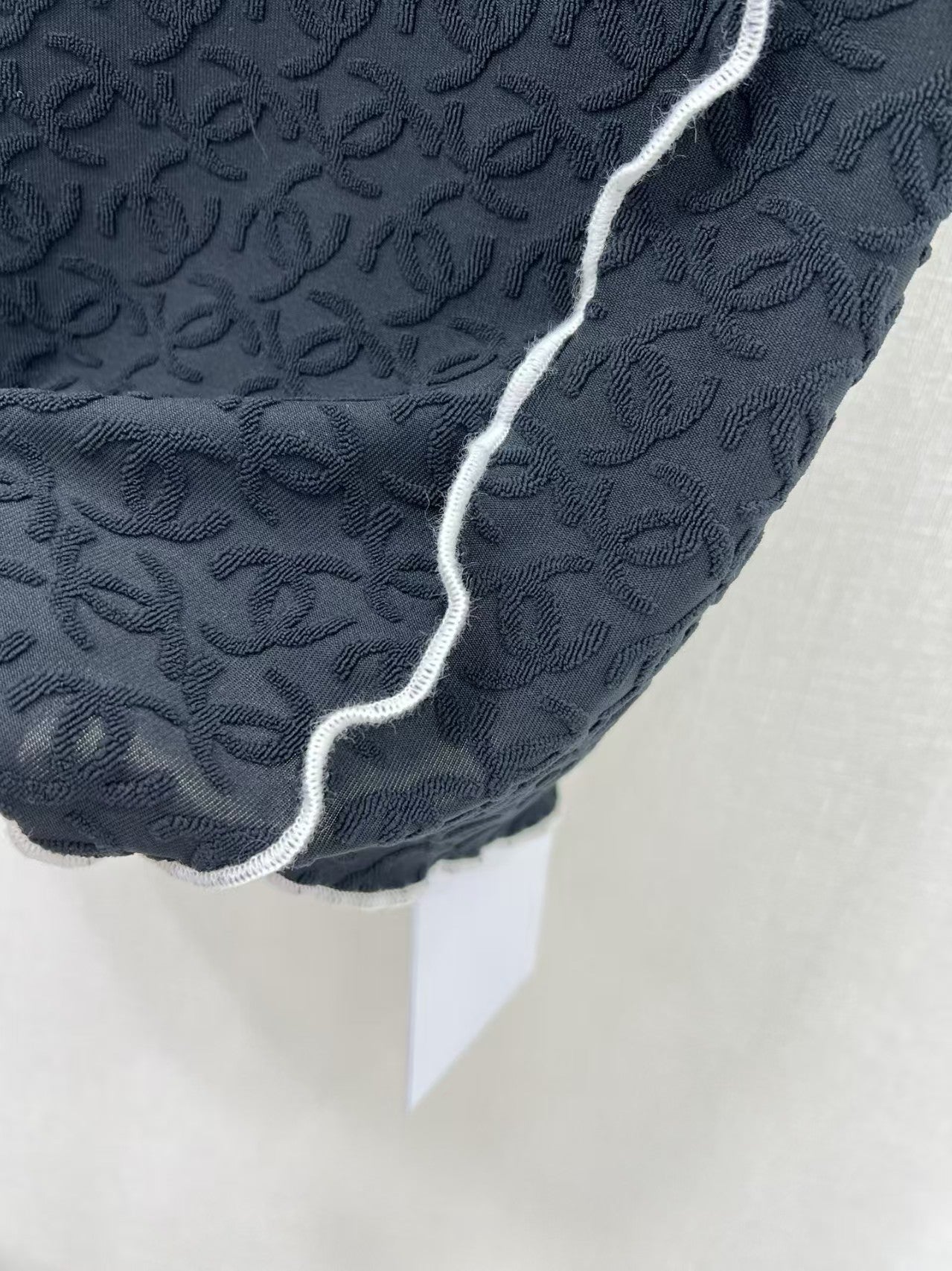 Jacquard slim-fit knit top