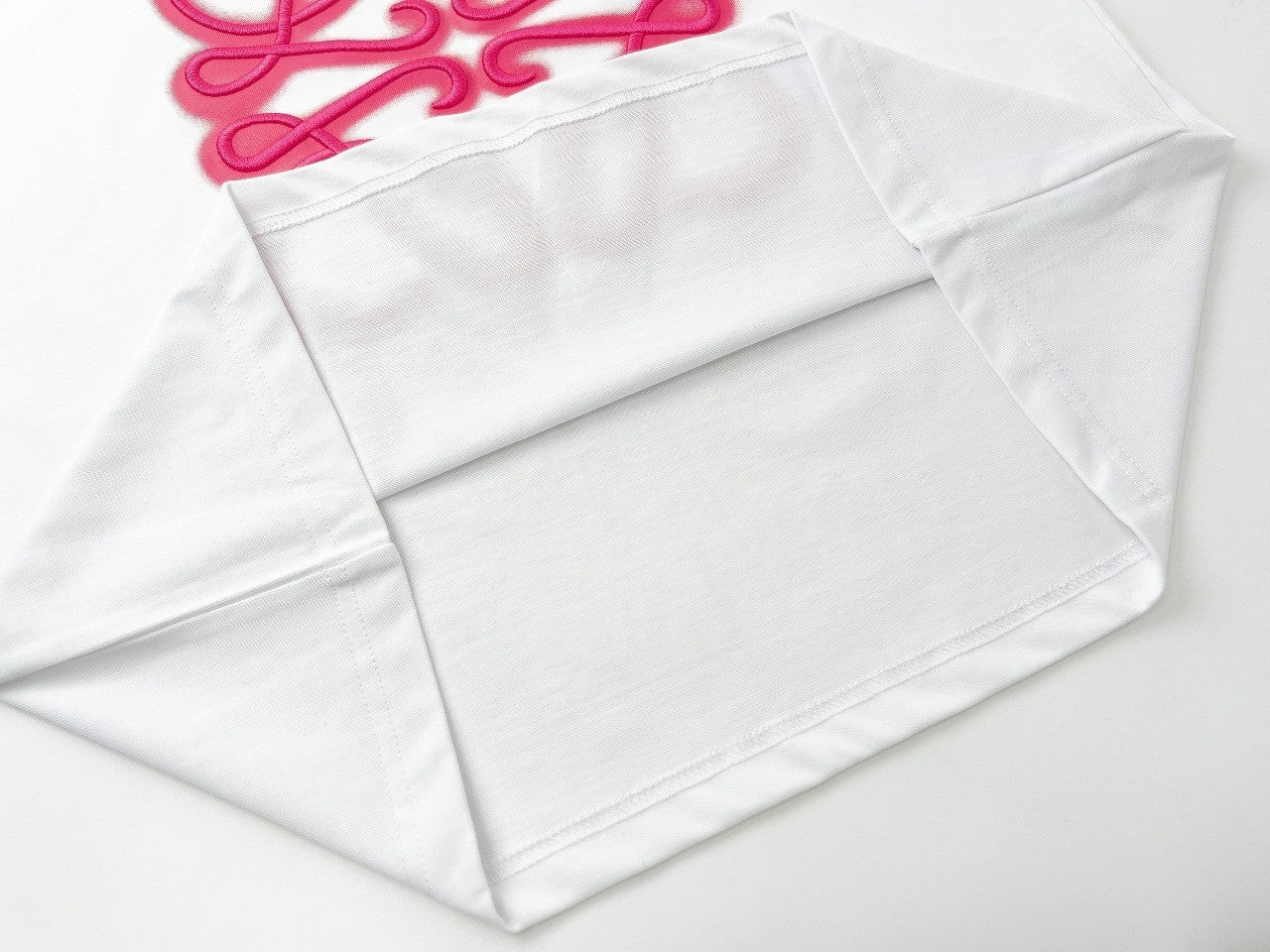 Neon Embroidered Fluorescent Pink Short Sleeve Shirt