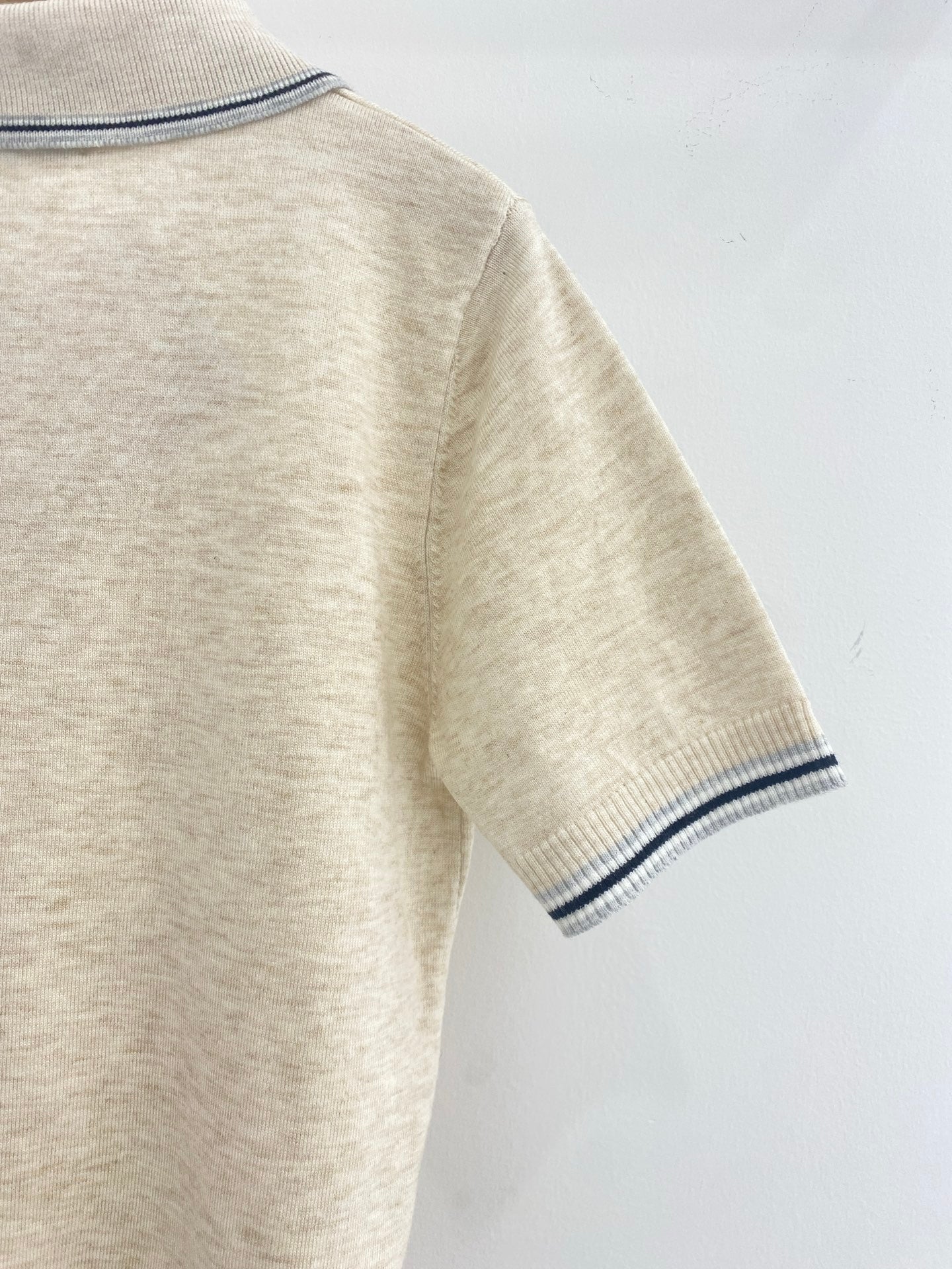 Lapel polo knitted top