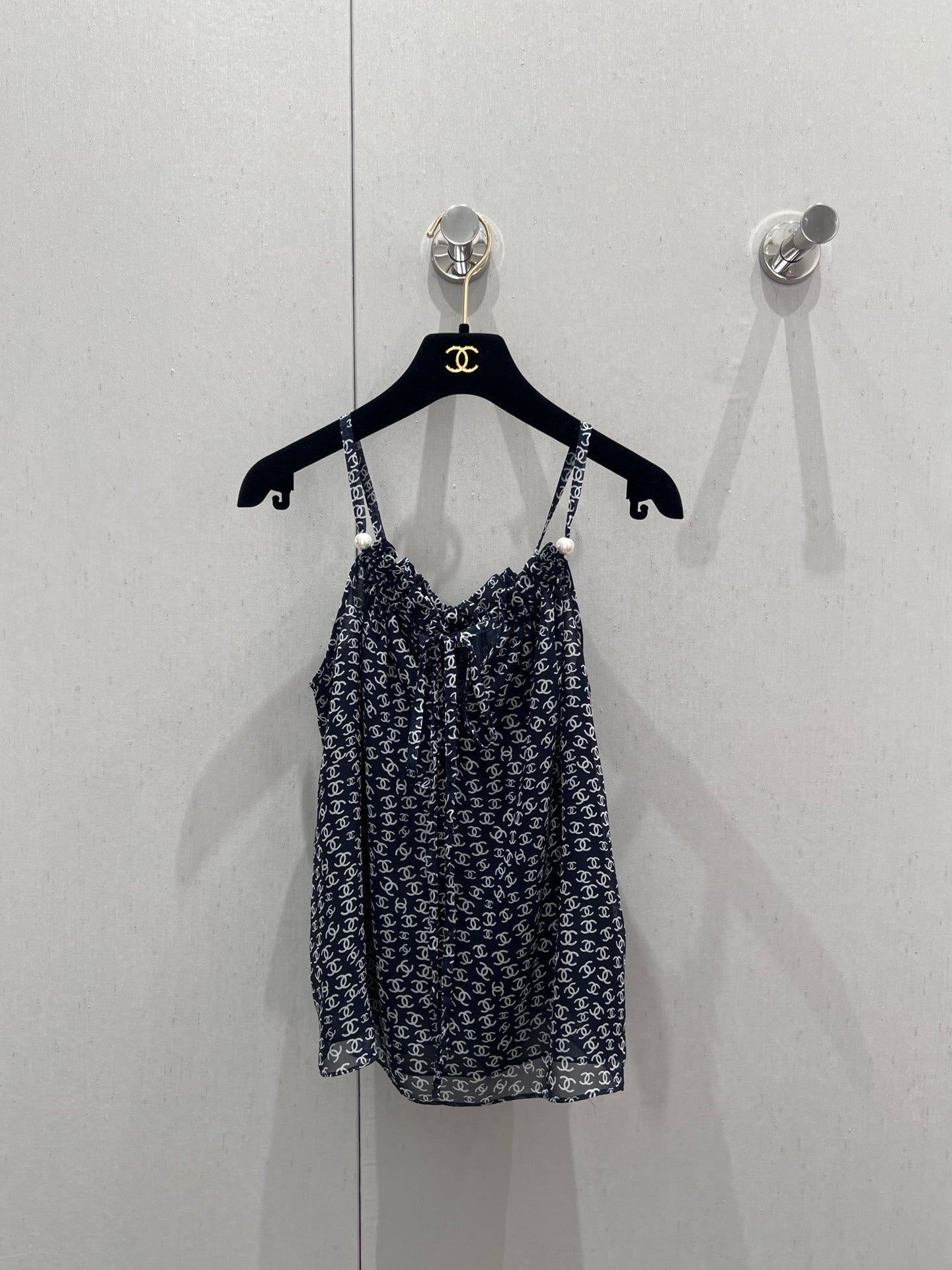 New Arrival Double C All-Over Print Strapless Tank Top