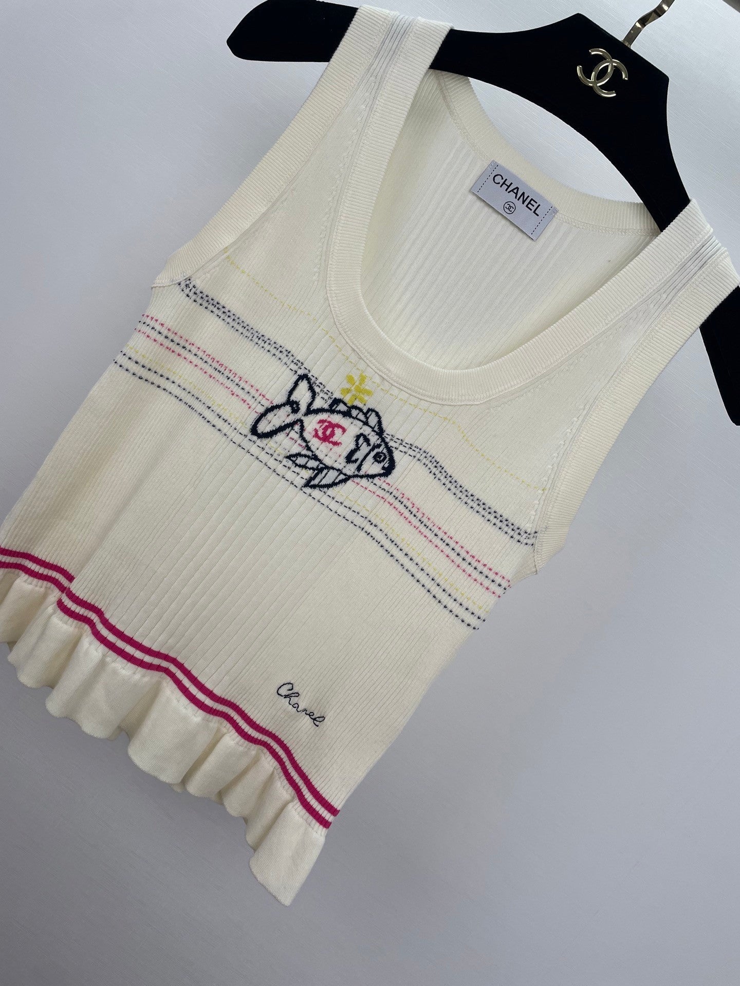 Family Small Fish Knitted Vest