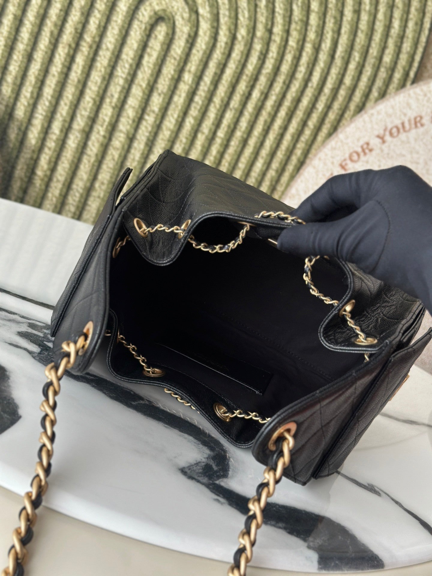 Cowhide ball-grain underarm bag