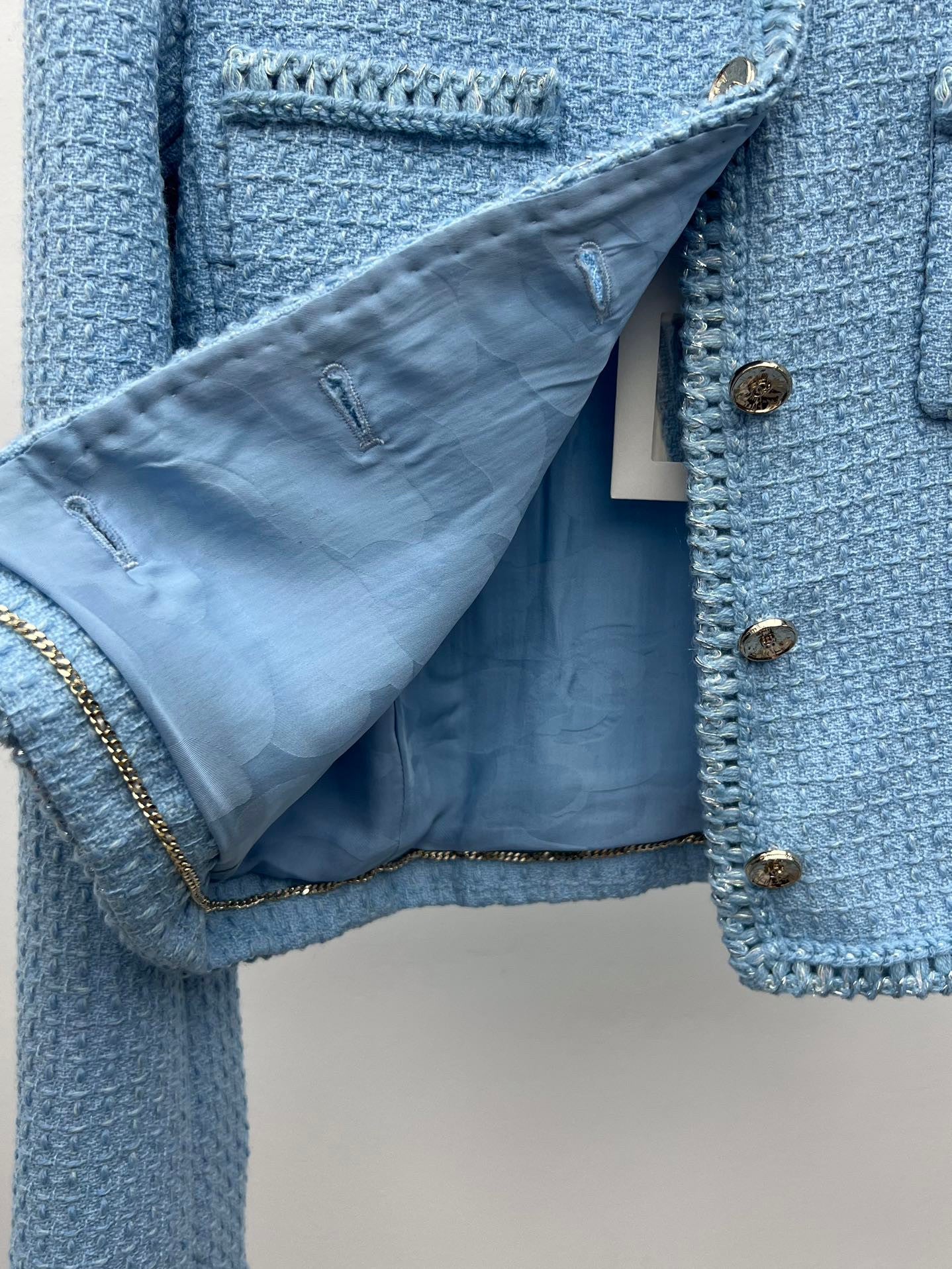 Woven-Hem Dress Jacket