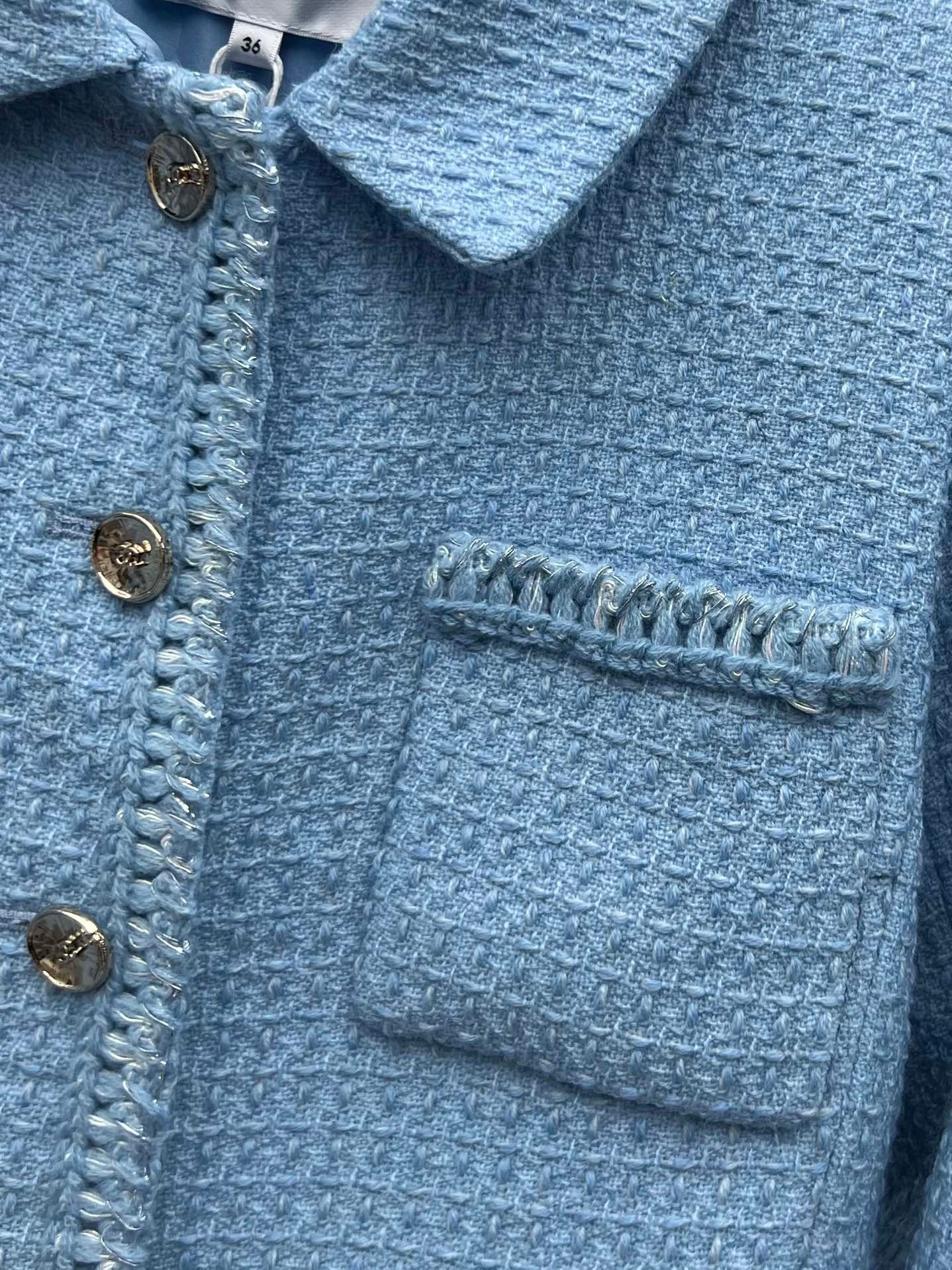Woven-Hem Dress Jacket