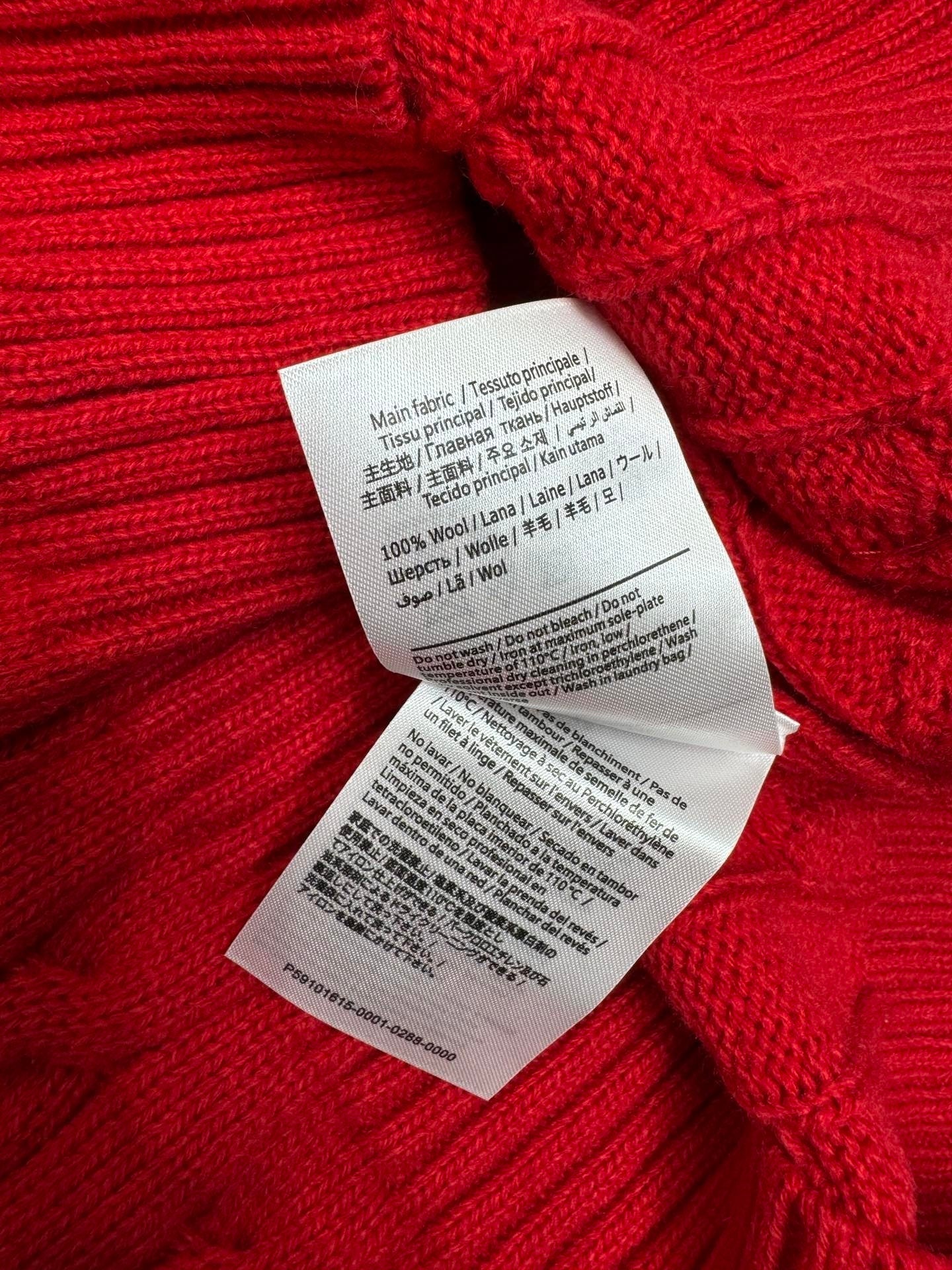Cable-knit pullover sweater
