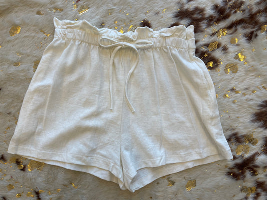 Linen casual drawstring shirts