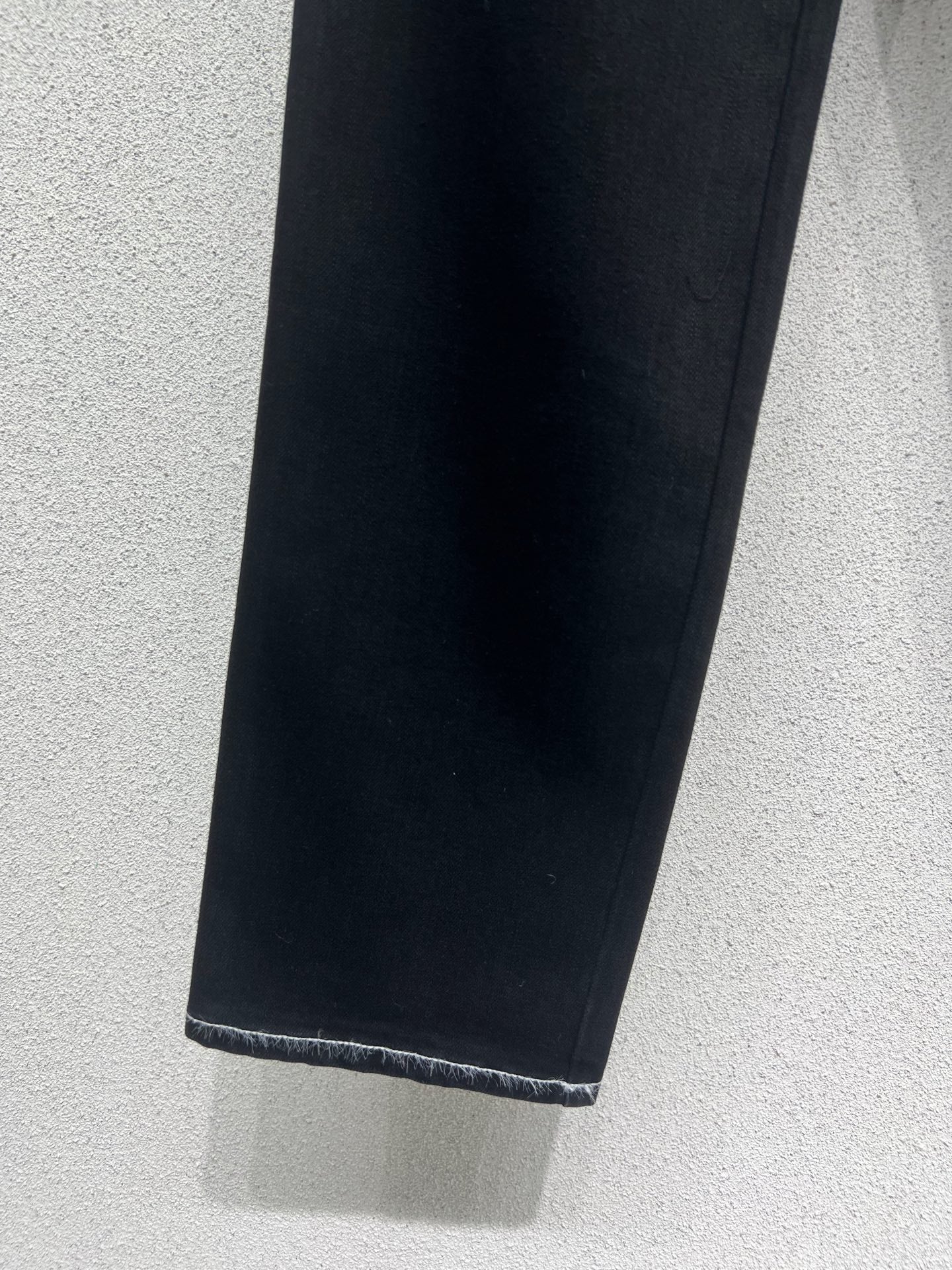 style ski series thick straight denim trousers