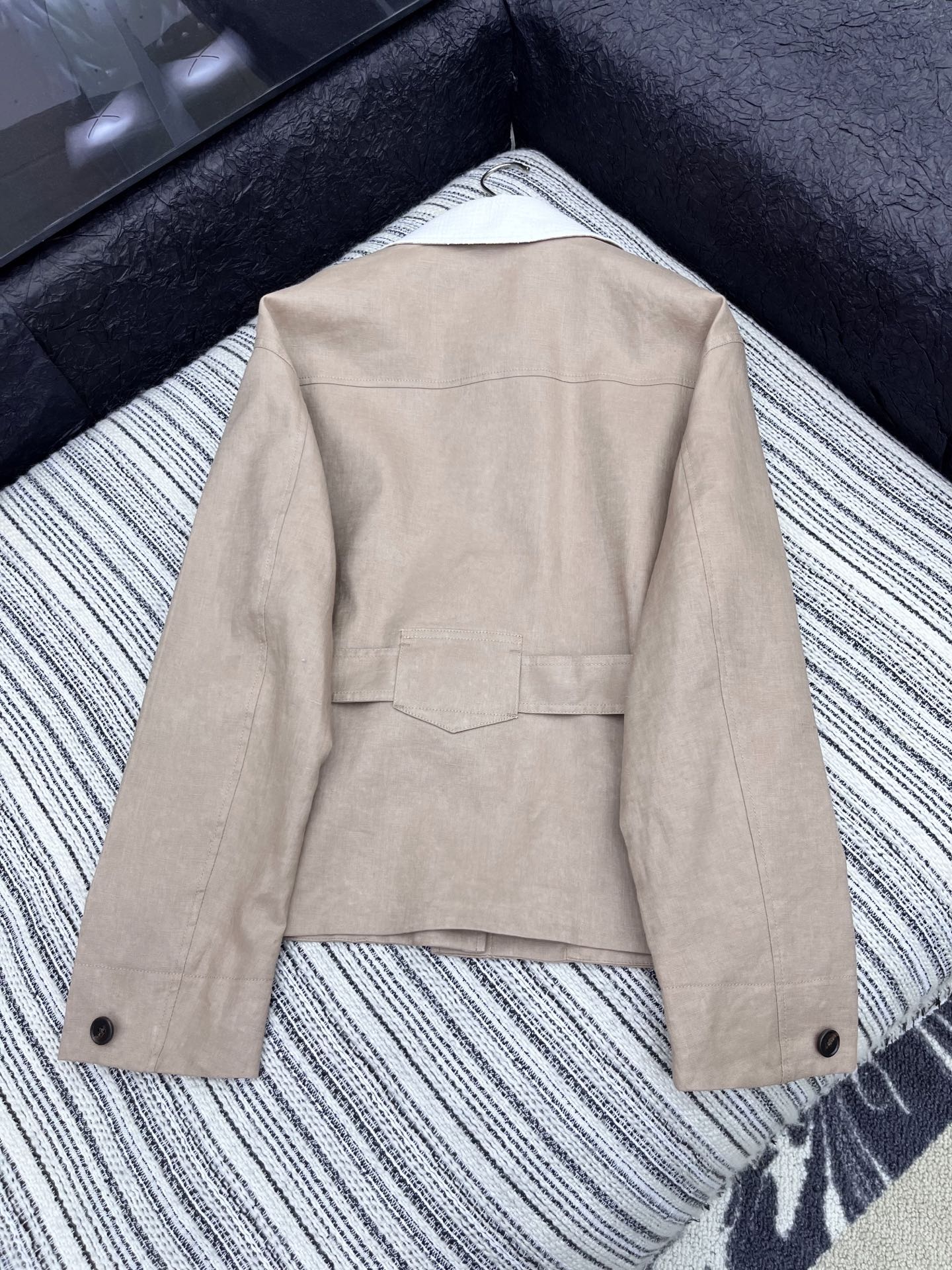 25 Autumn New Arrivals Old Money Style Linen Belt Women's Jacket