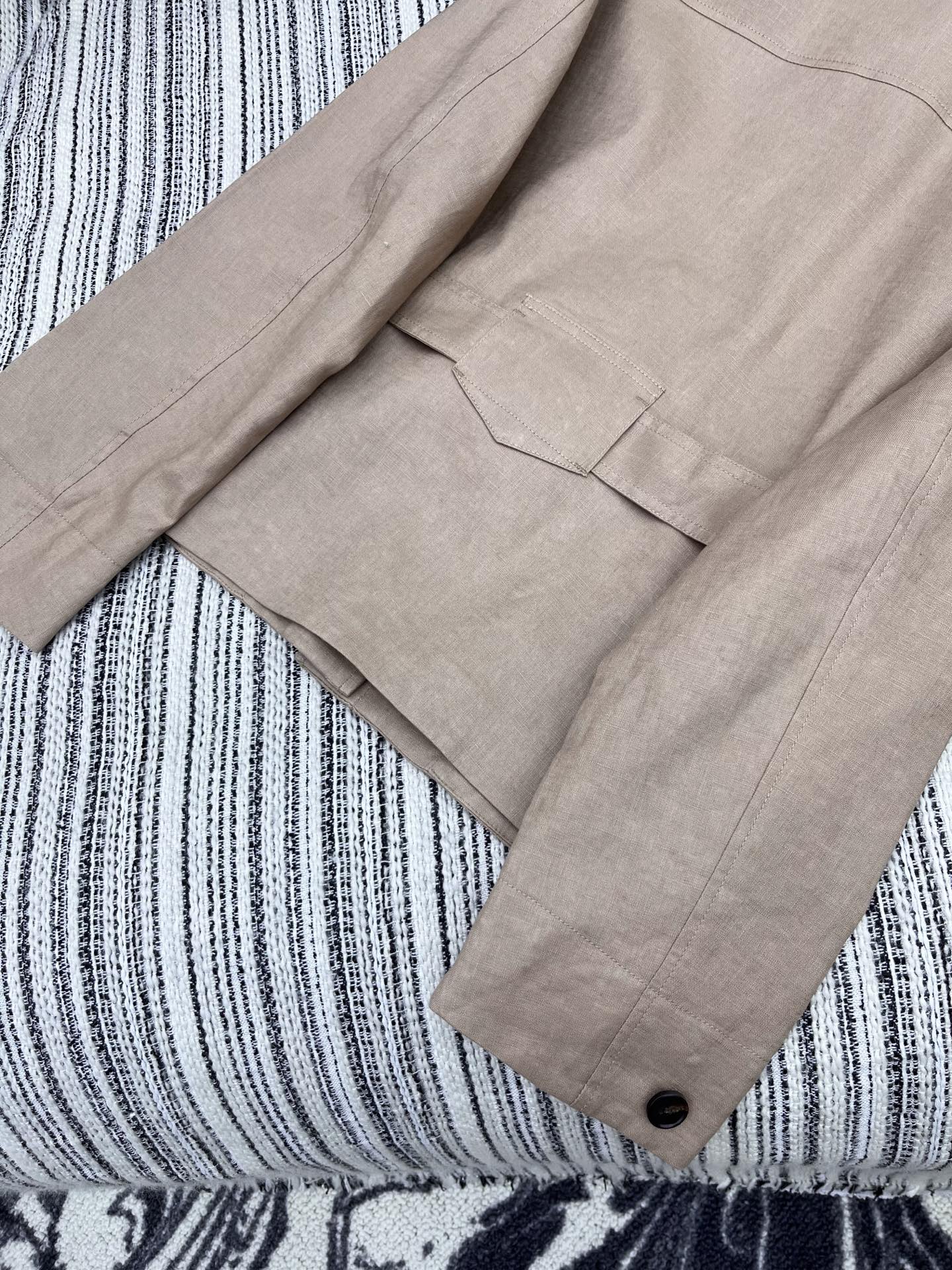 25 Autumn New Arrivals Old Money Style Linen Belt Women's Jacket