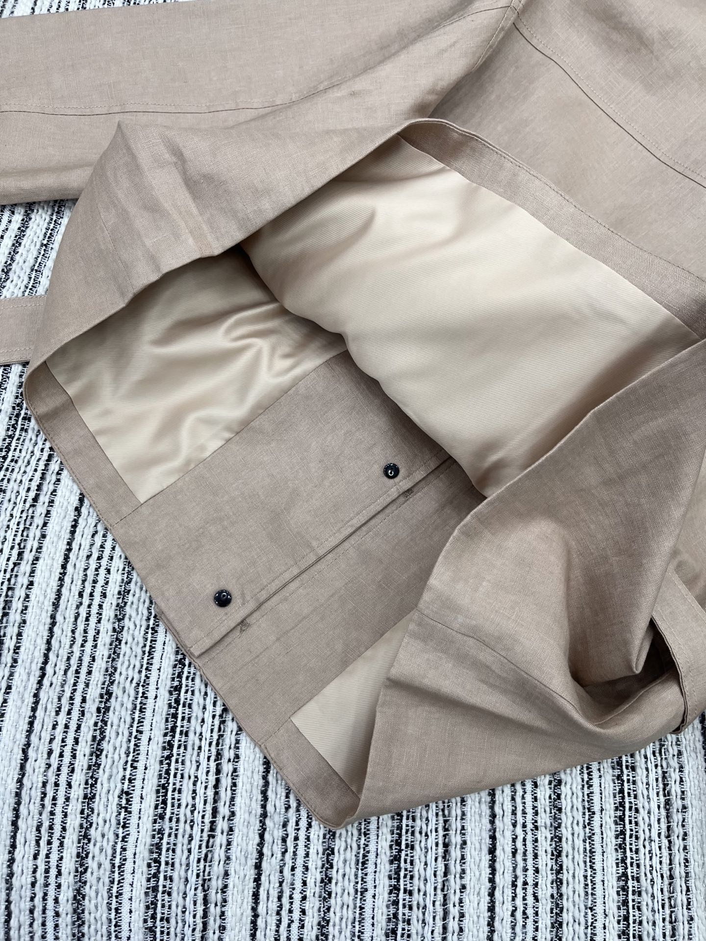 25 Autumn New Arrivals Old Money Style Linen Belt Women's Jacket