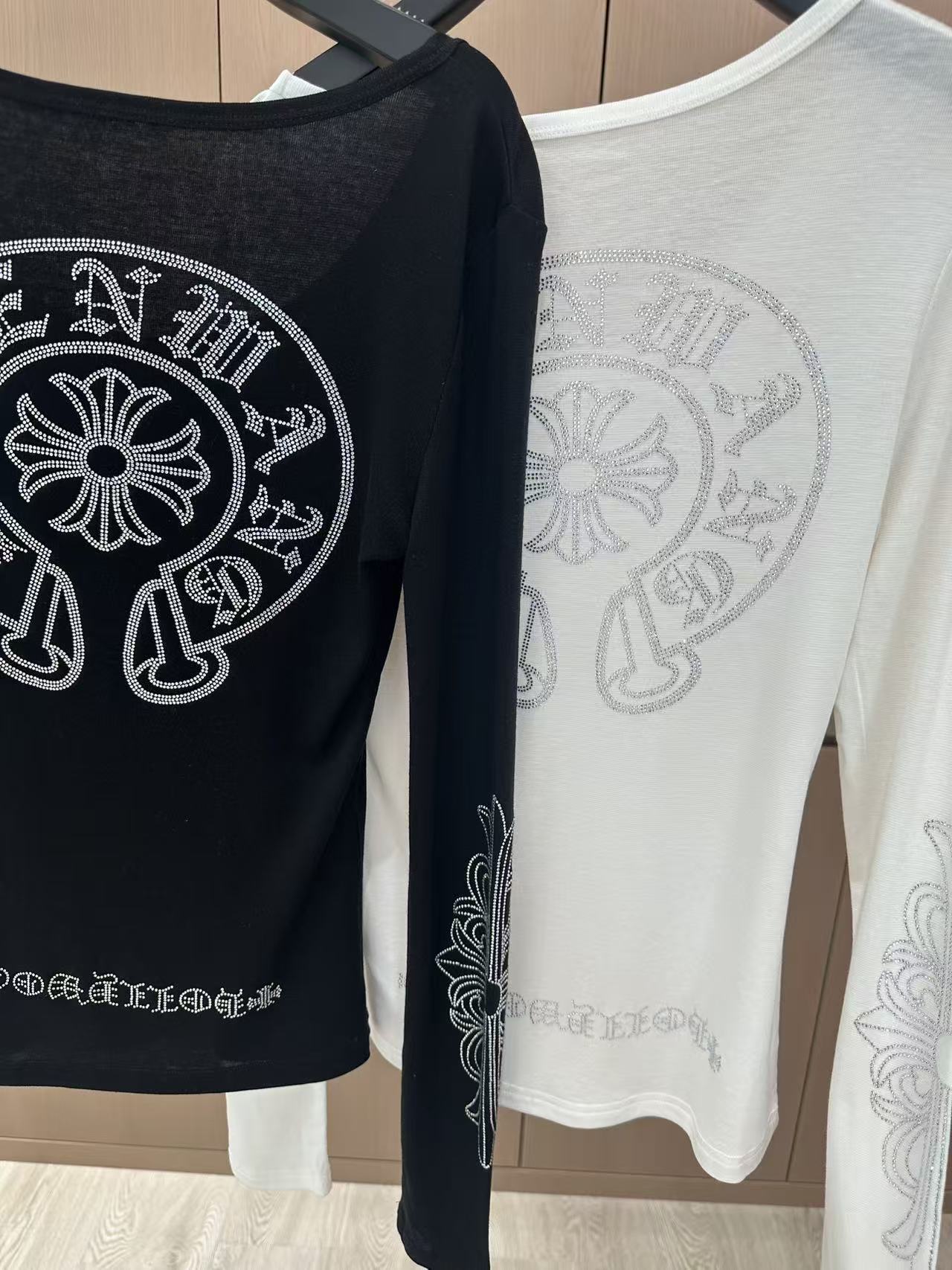 2025 New Tencel Wool Rhinestone Base Shirt