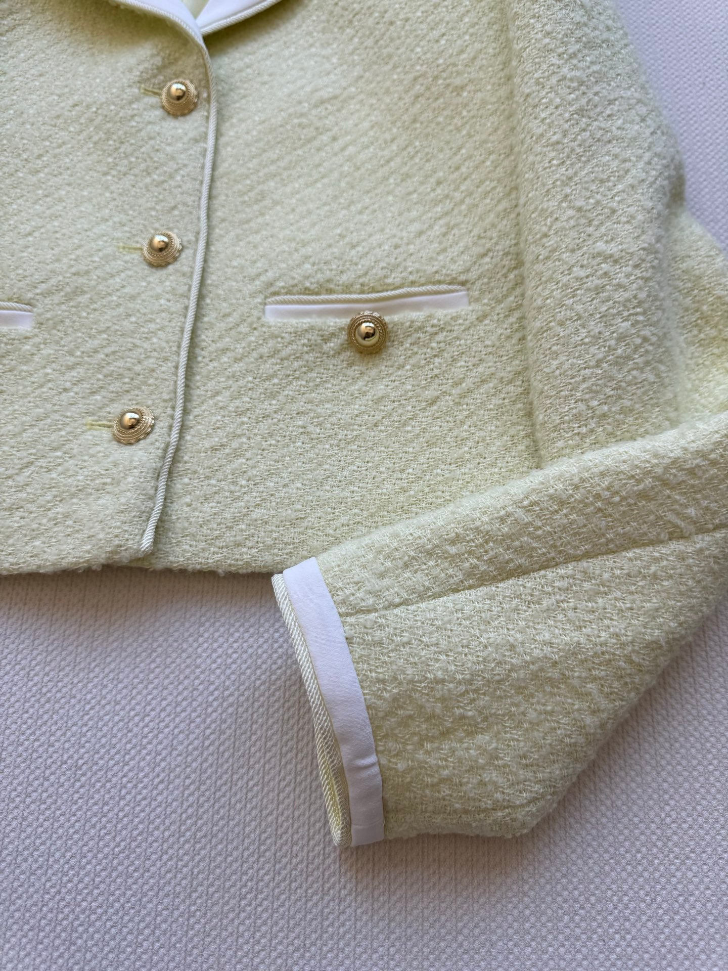 25 new navy collar small Chanel style suit
