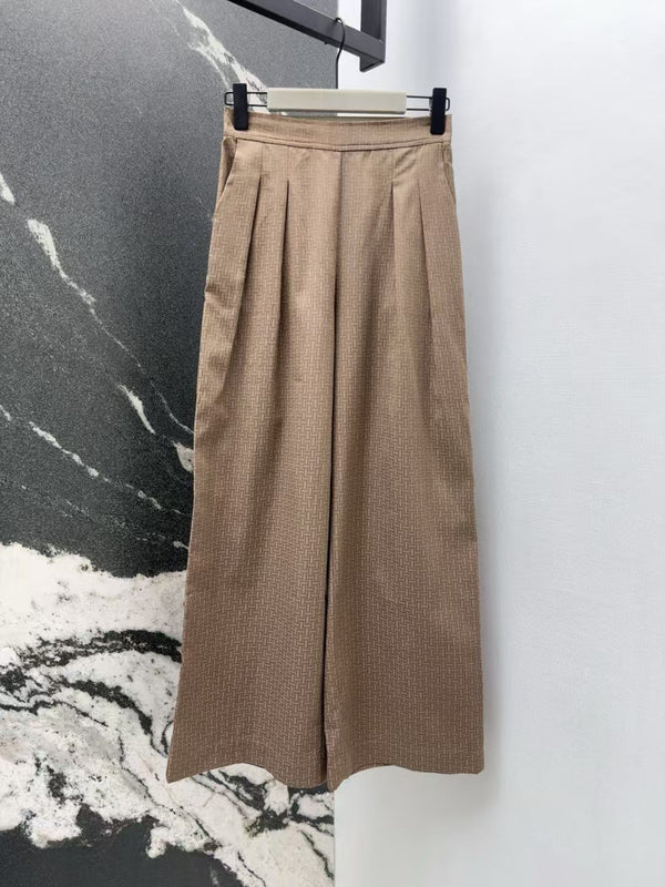 Early Spring New Arrival Dark Jacquard Straight Pants