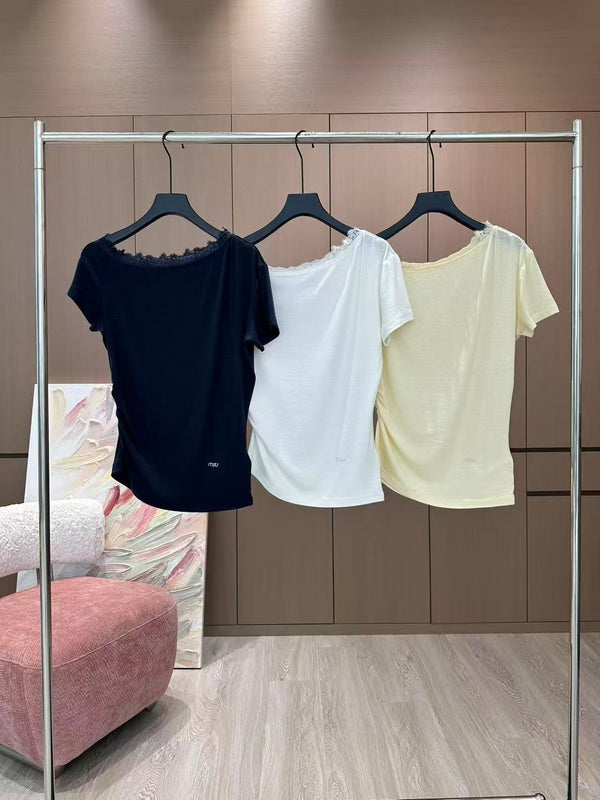 New Arrival Splicing Short Sleeves