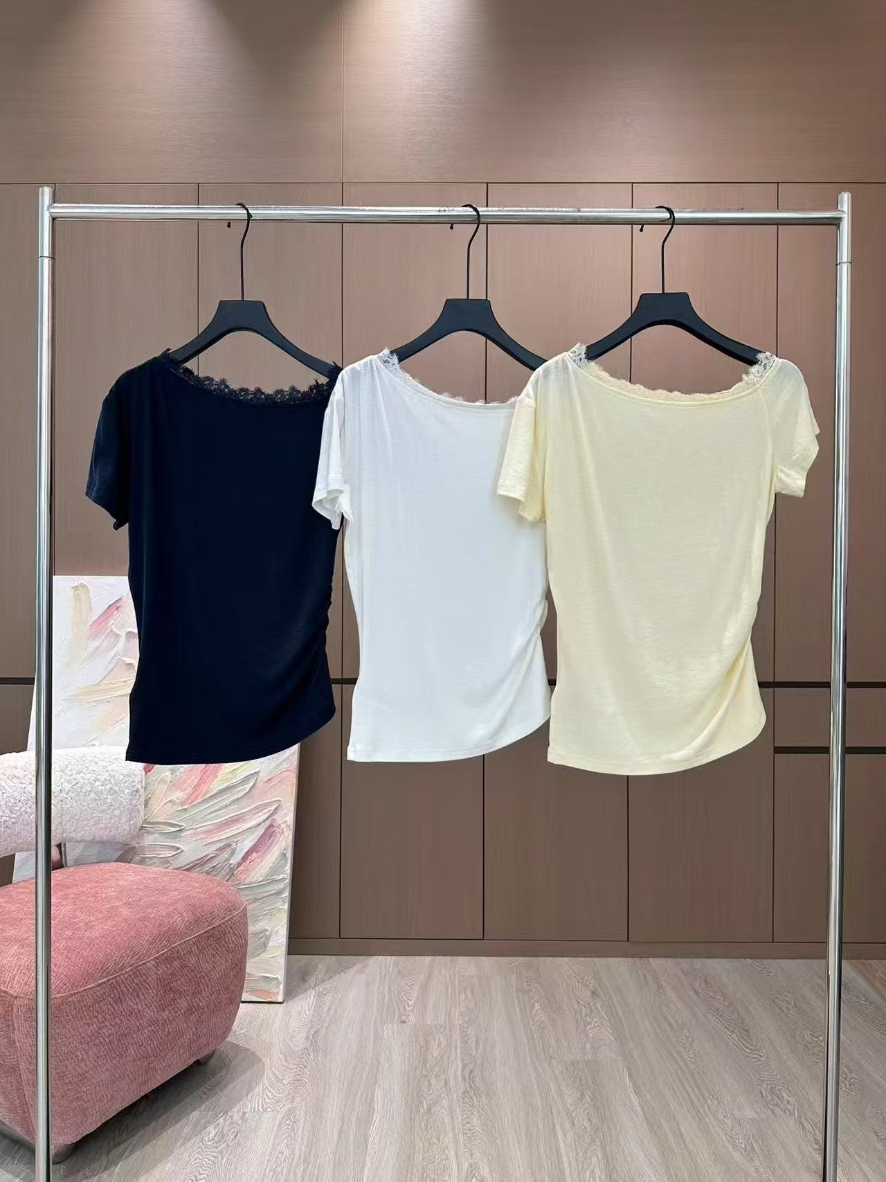 New Arrival Splicing Short Sleeves