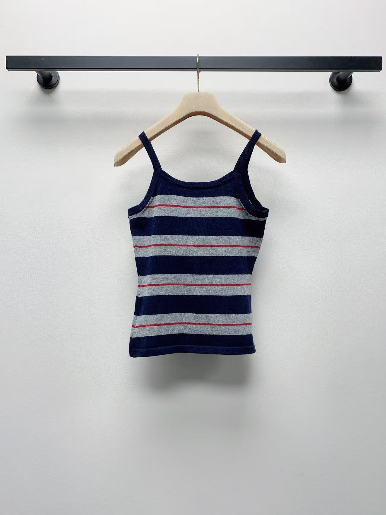 new letter striped vest