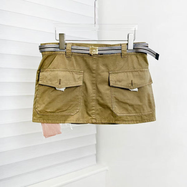 25ss cargo pocket belt skirt