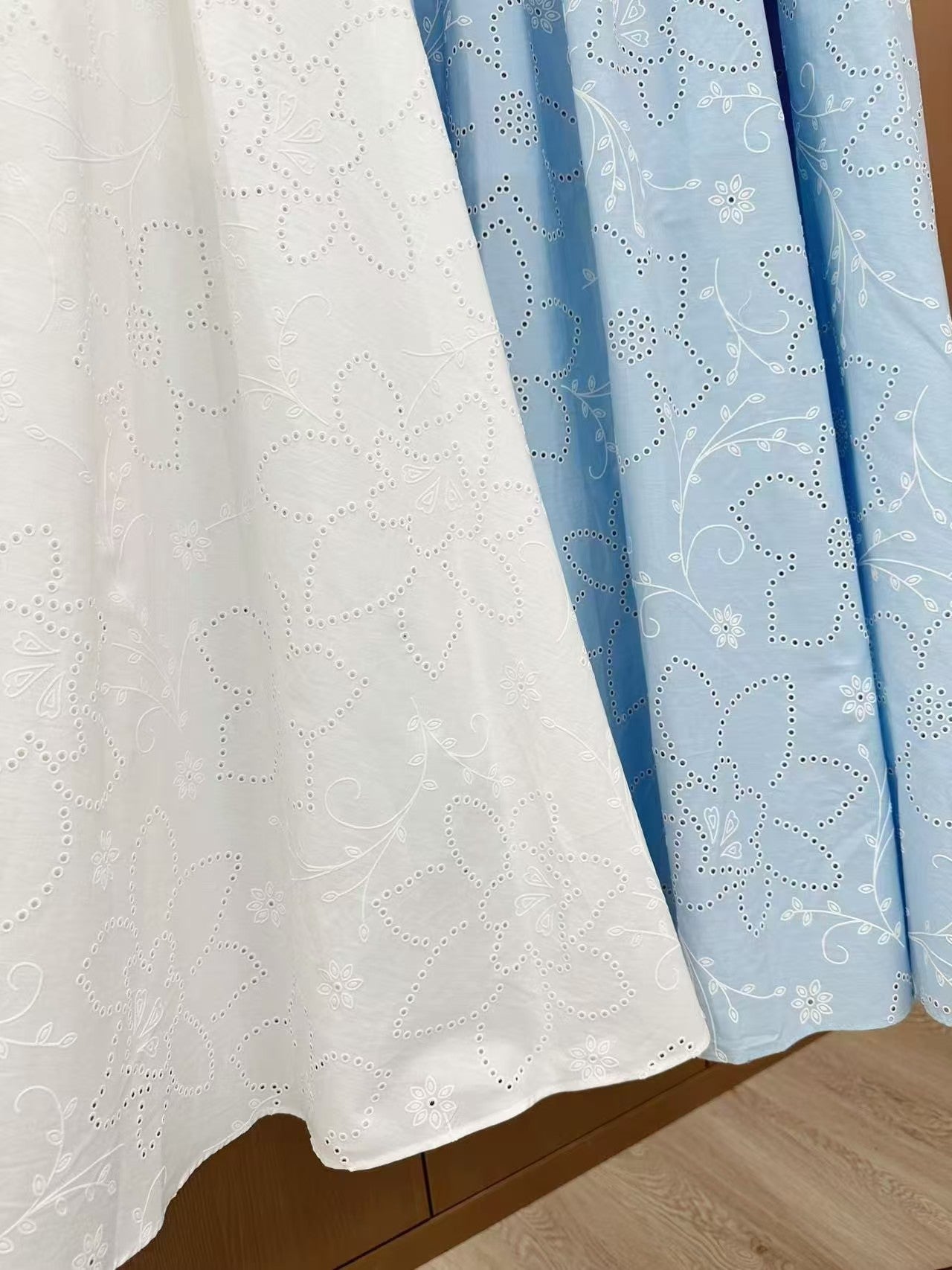 Heavy duty water soluble embroidery skirt