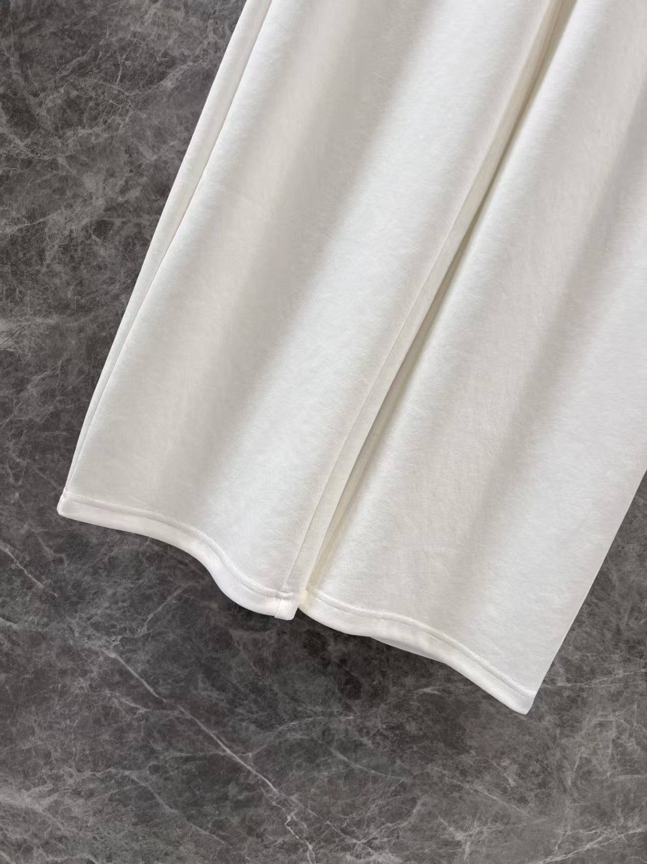 Drawstring double waist casual pants