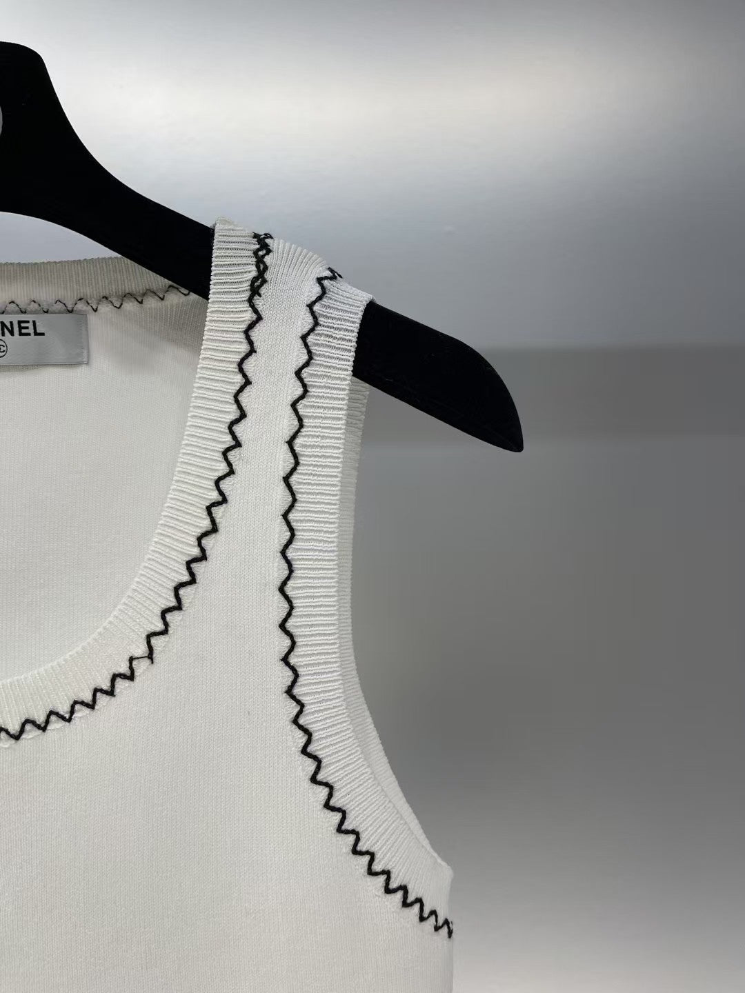 Letter Embroidery Knitted Vest