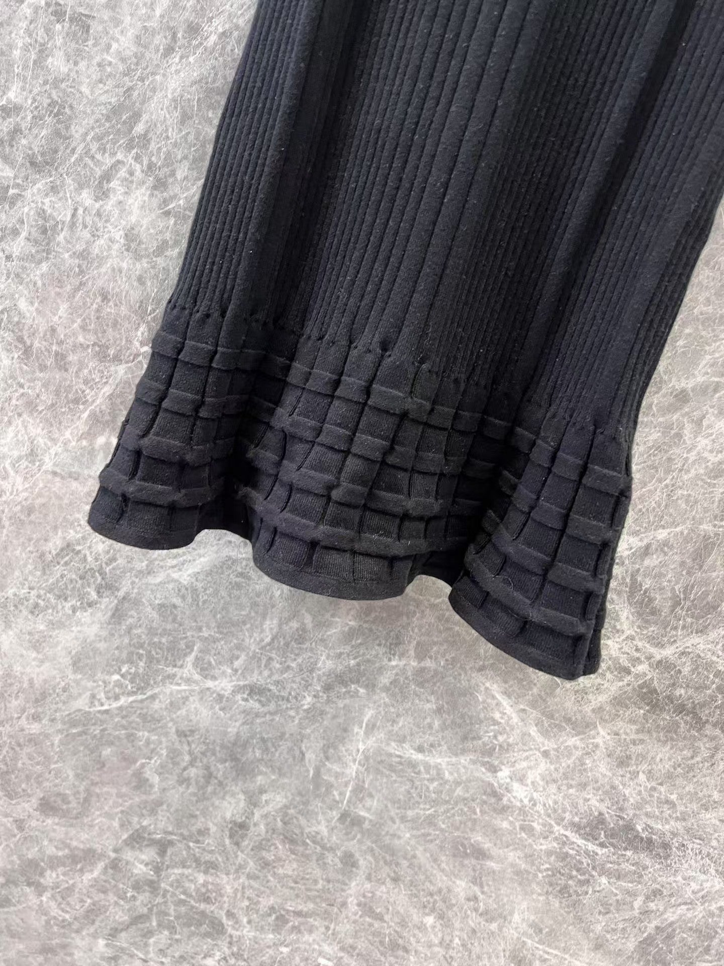 jacquard knit vest