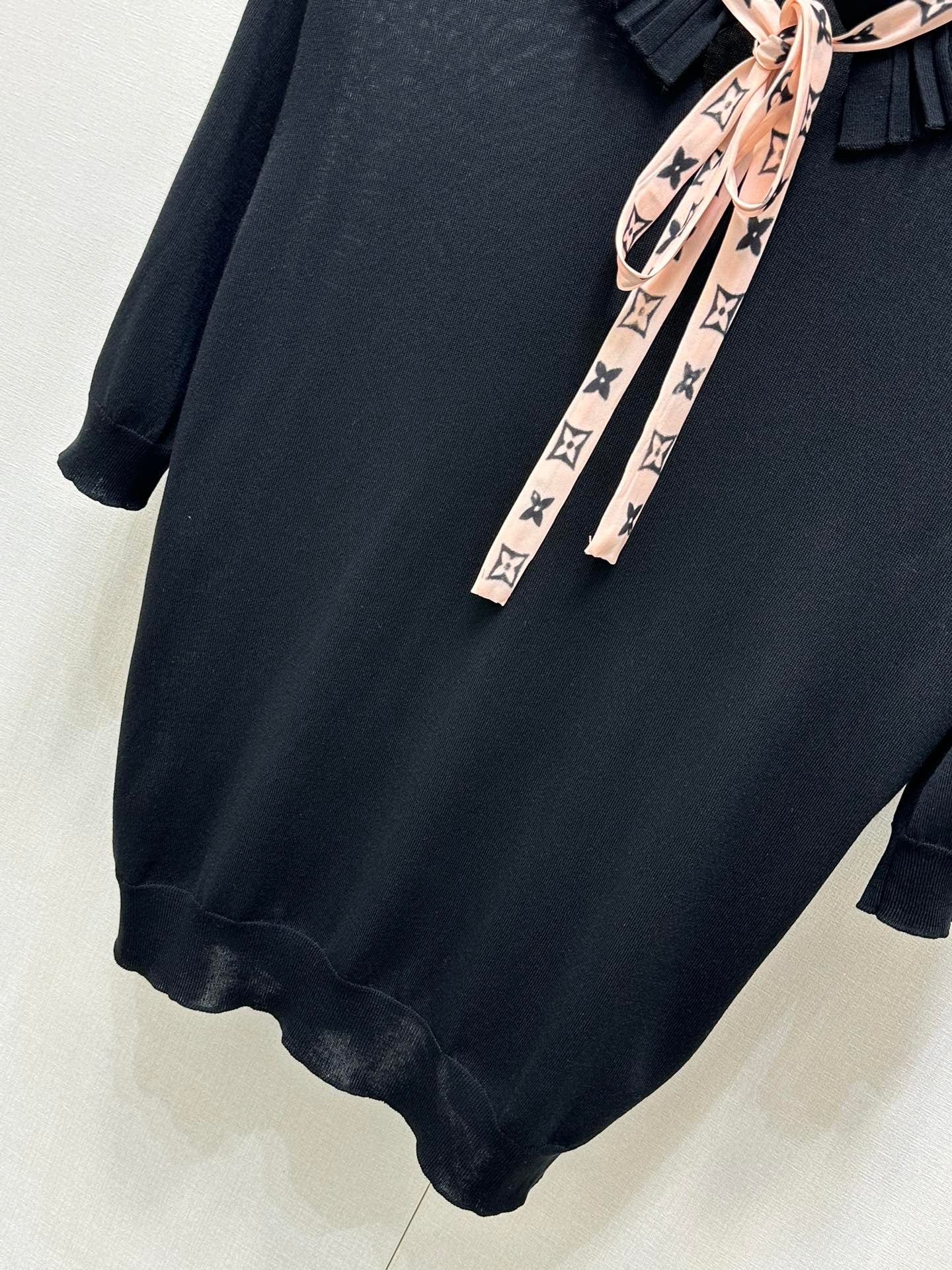 Lace Stand-up Collar Ribbon Short Sleeve