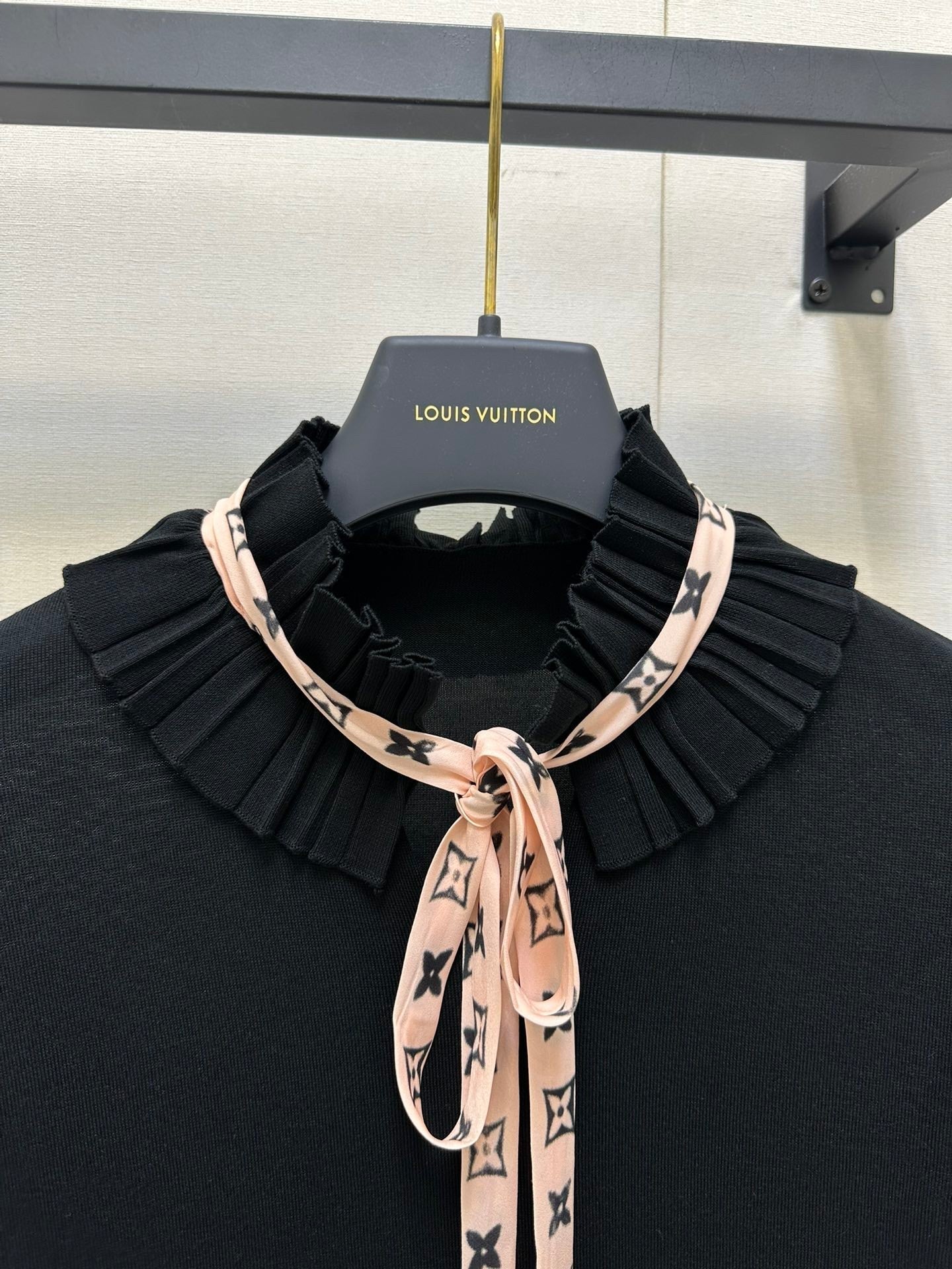 Lace Stand-up Collar Ribbon Short Sleeve