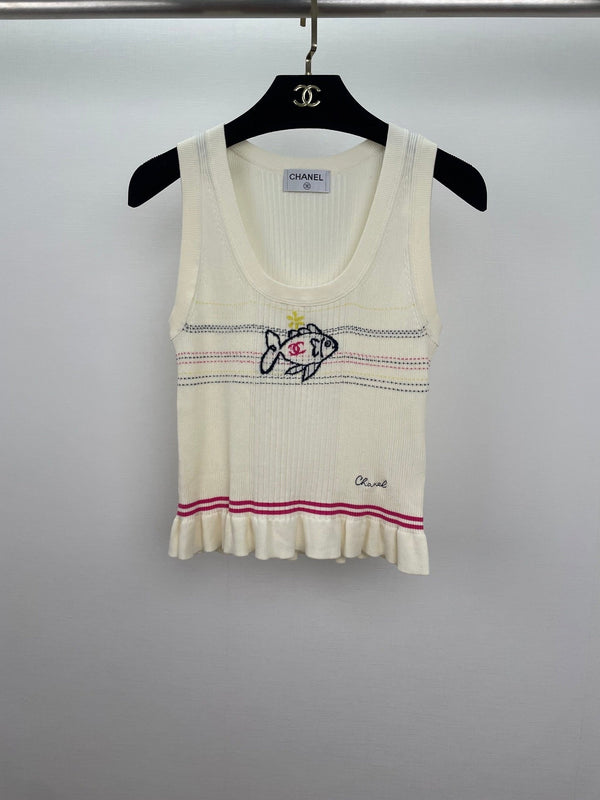 Family Small Fish Knitted Vest