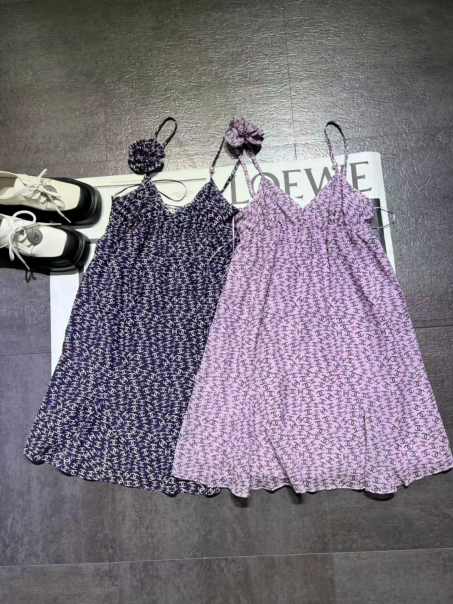Summer New Style Holiday Flower Suspender Dress