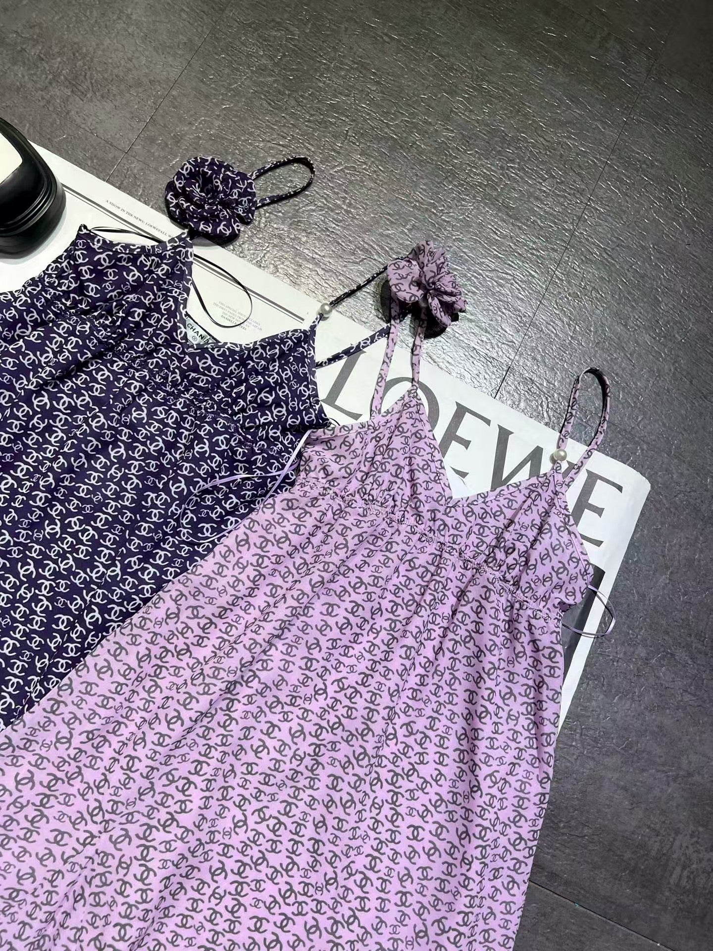 Summer New Style Holiday Flower Suspender Dress