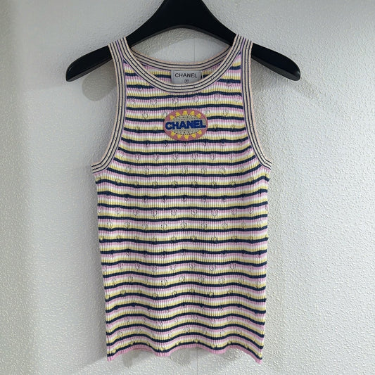 New Arrival Striped knit tank top