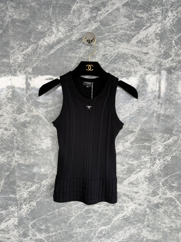 Black Metal Label Vest