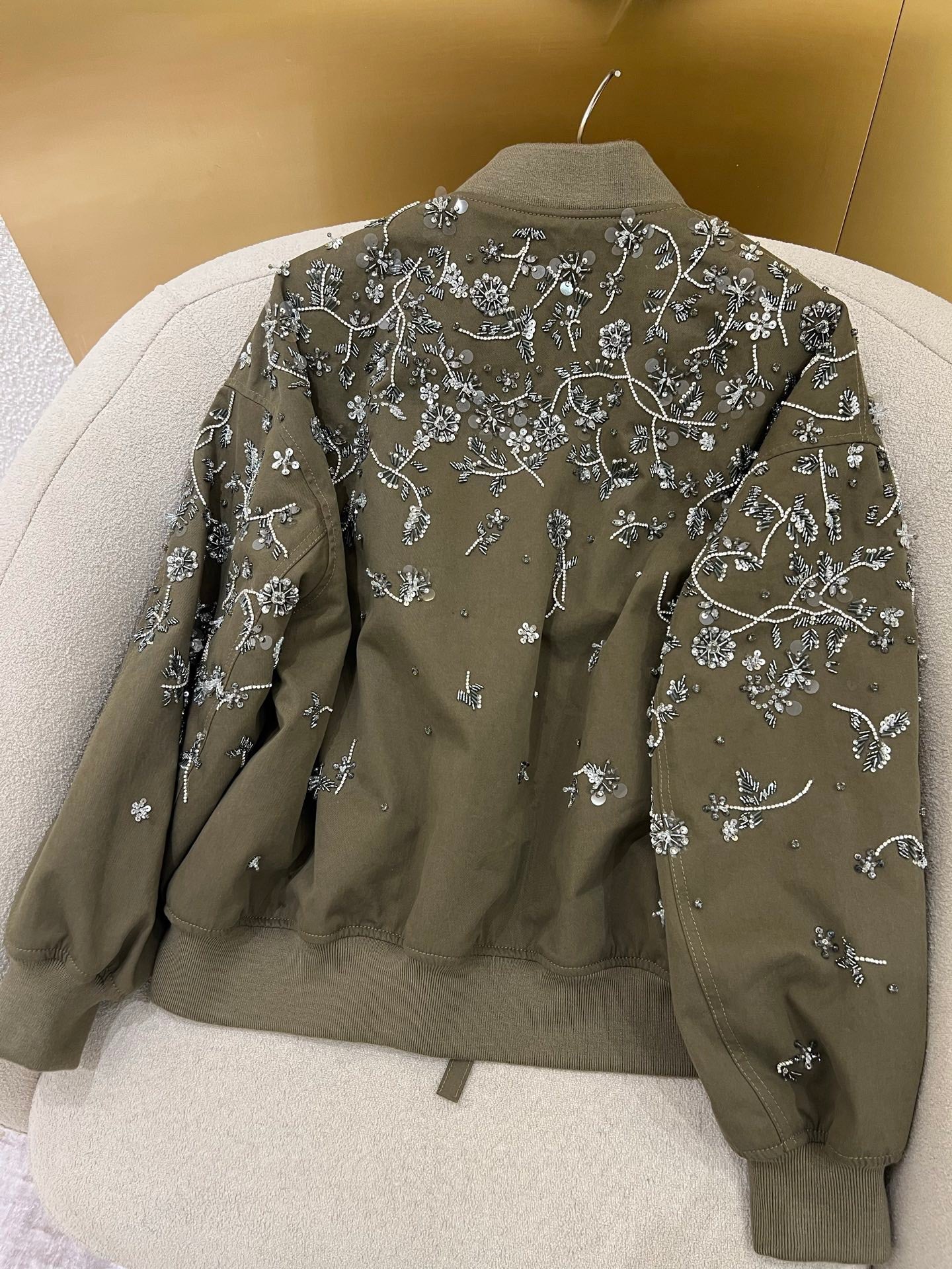 Miu series pure handmade heavy beaded jacket