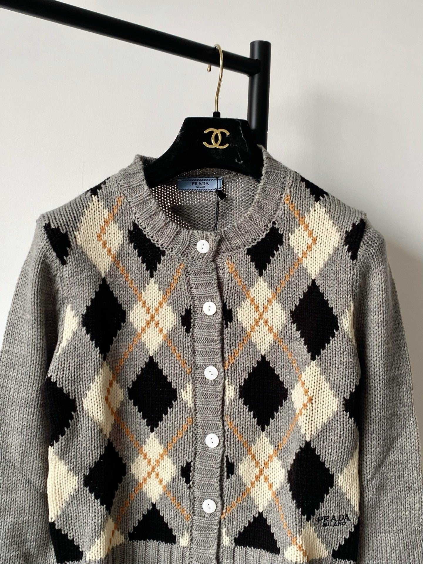 25 Early Autumn New Arrival Wool Diamond Pattern Long Sleeve Pullover