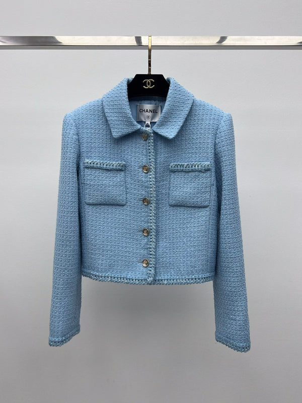 Woven-Hem Dress Jacket