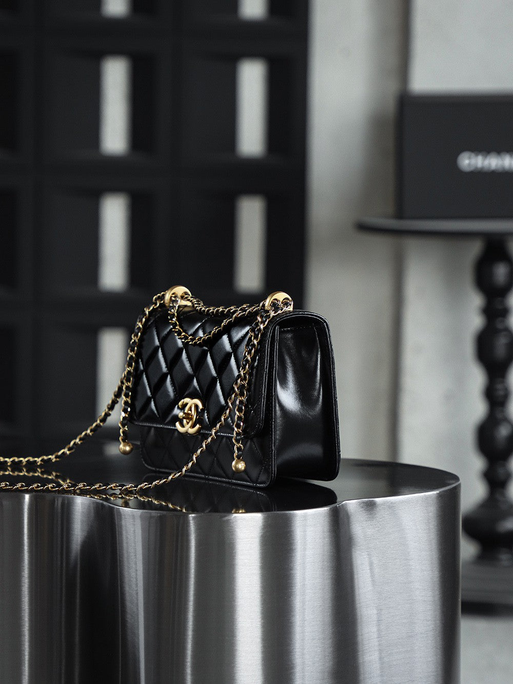 24C double gold bead bag