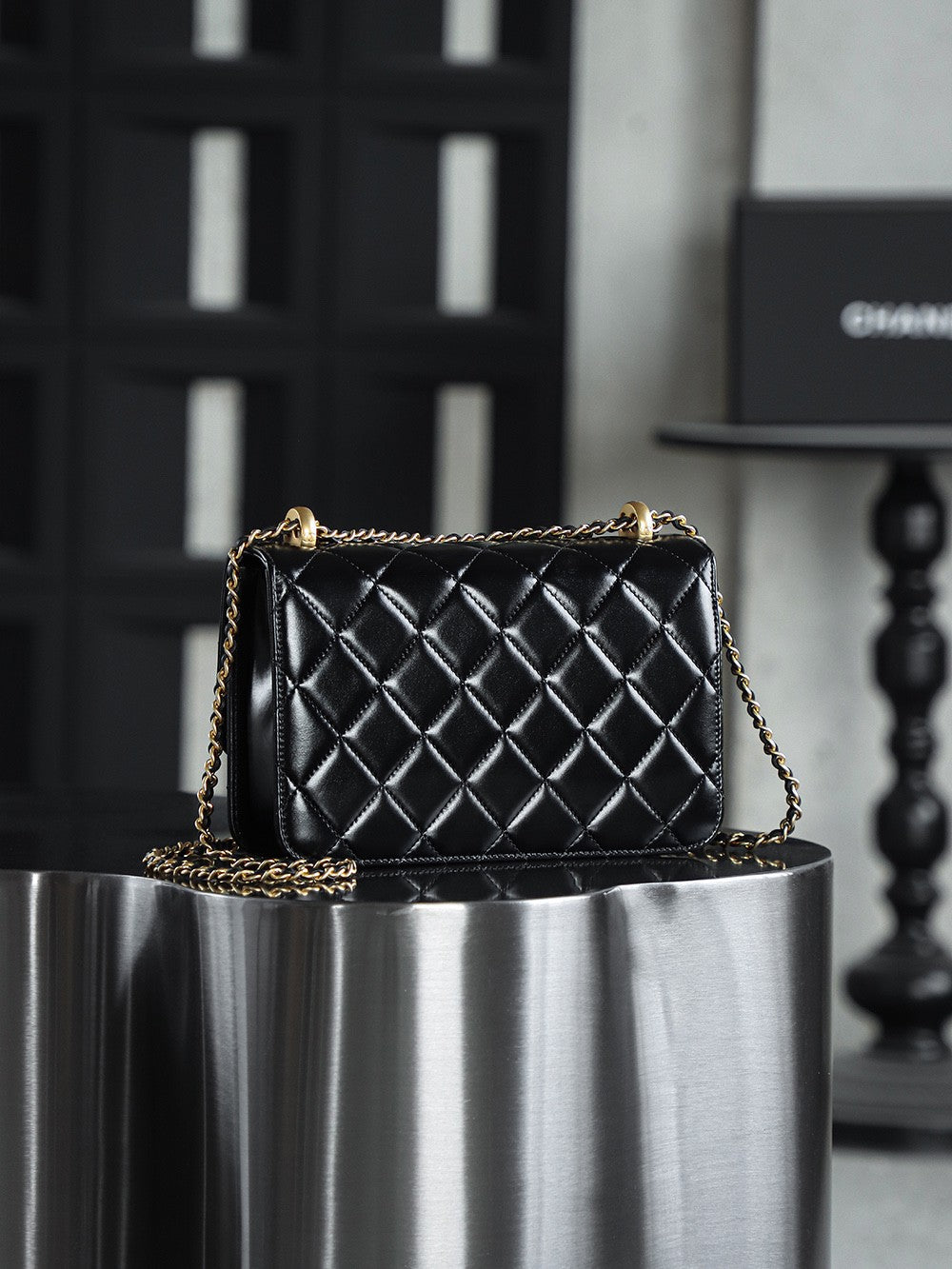 24C double gold bead bag