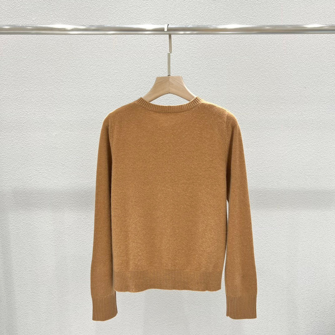 Classic cashmere cardigan.
