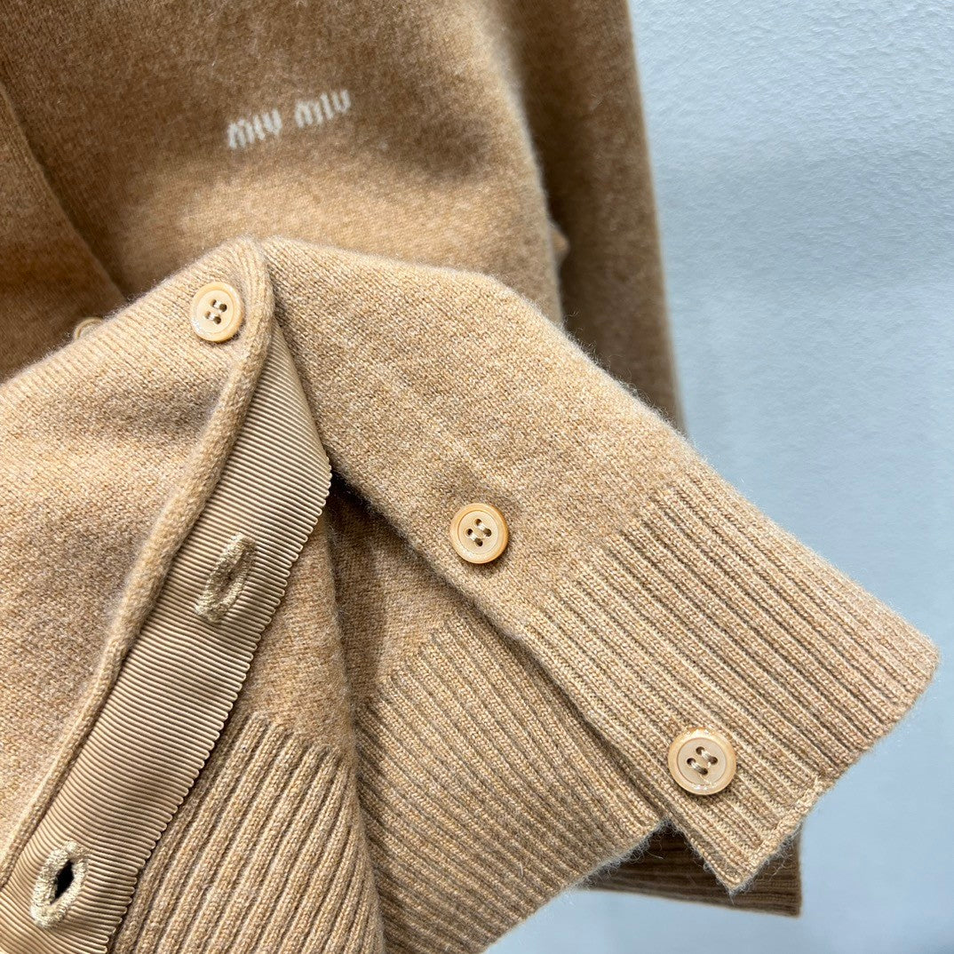 Classic cashmere cardigan.