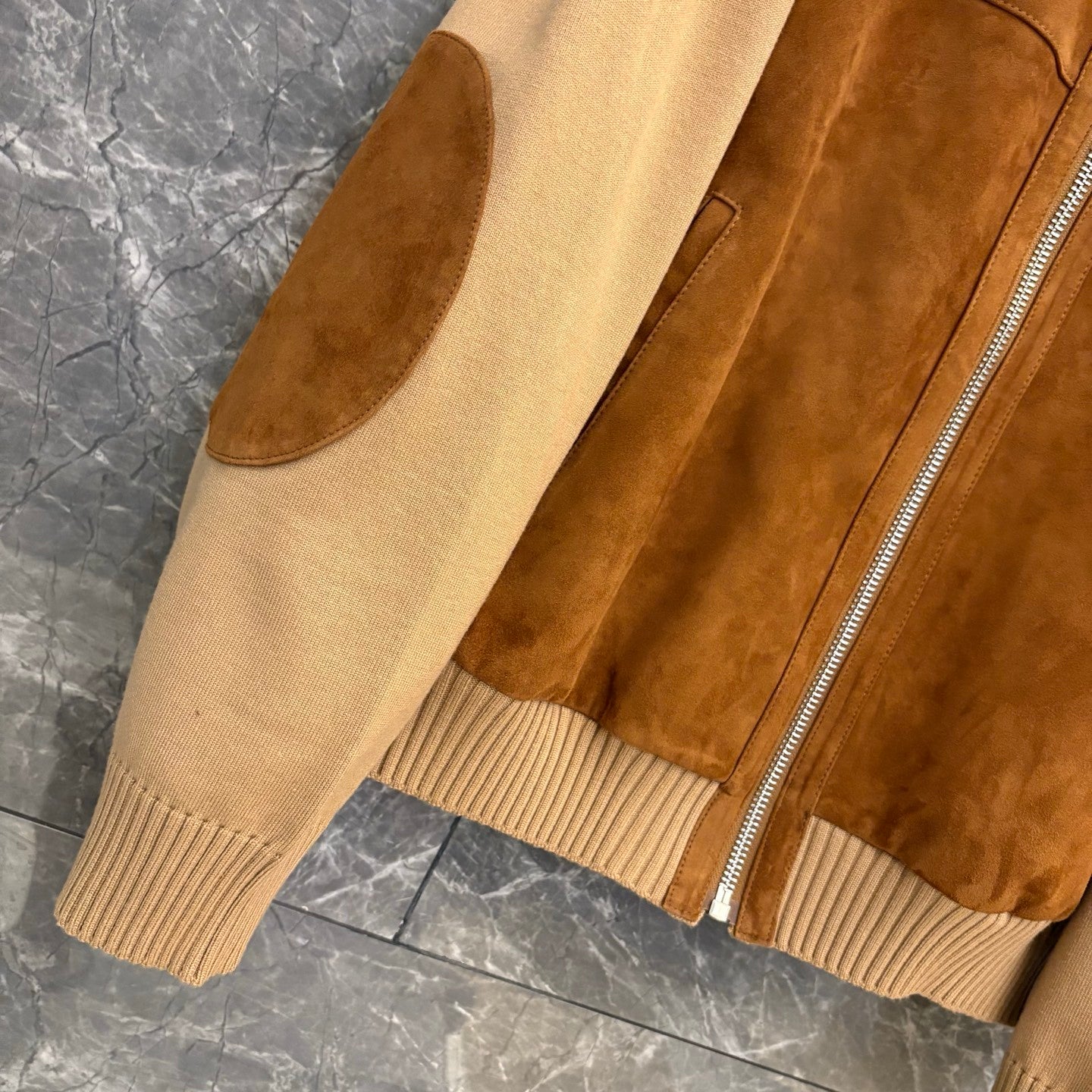 Retro jacket with colorblocking