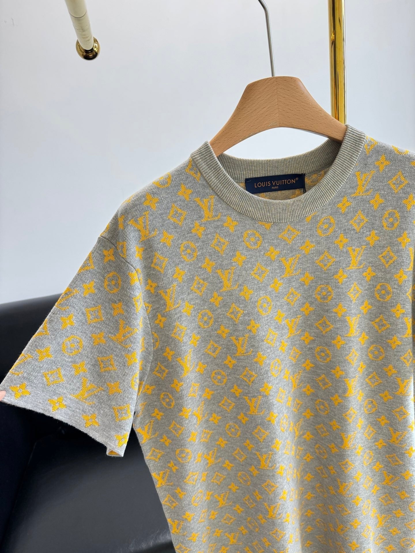 2025 New Jacquard Short-Sleeve Sweater