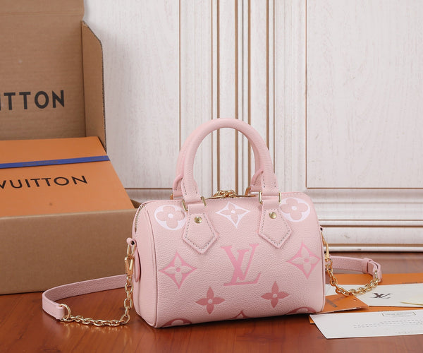 embossed leather bag