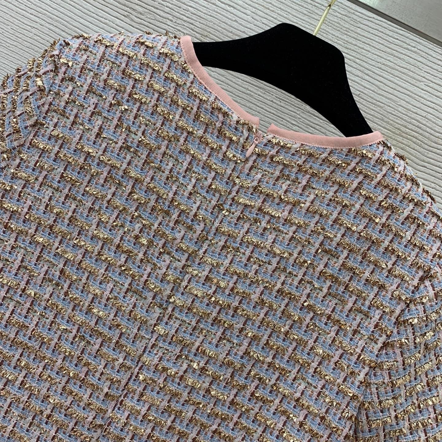 Chanel style short-sleeved dress